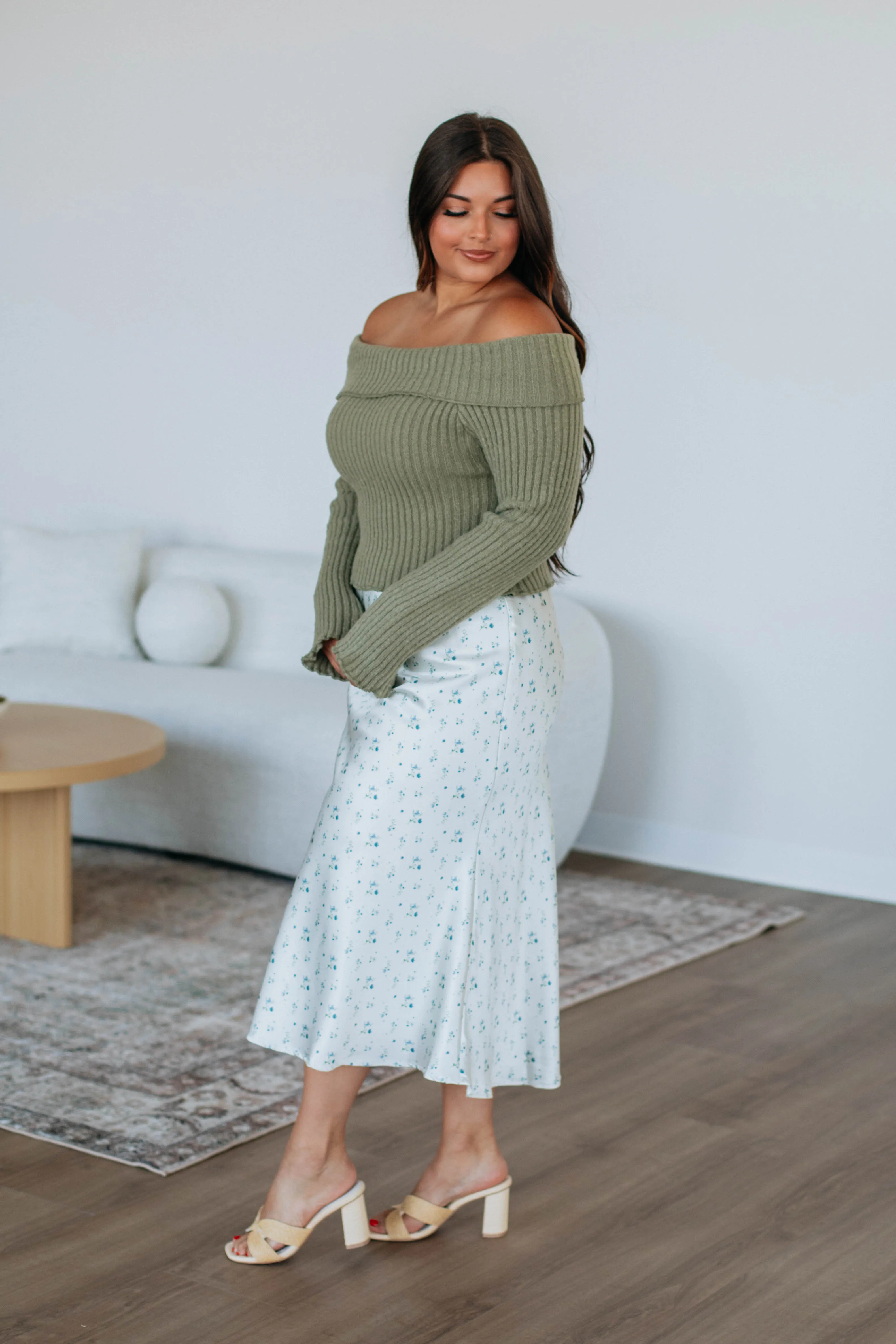 Denalia Floral Skirt sold by Wild Oak Boutique product image thumbnail 5