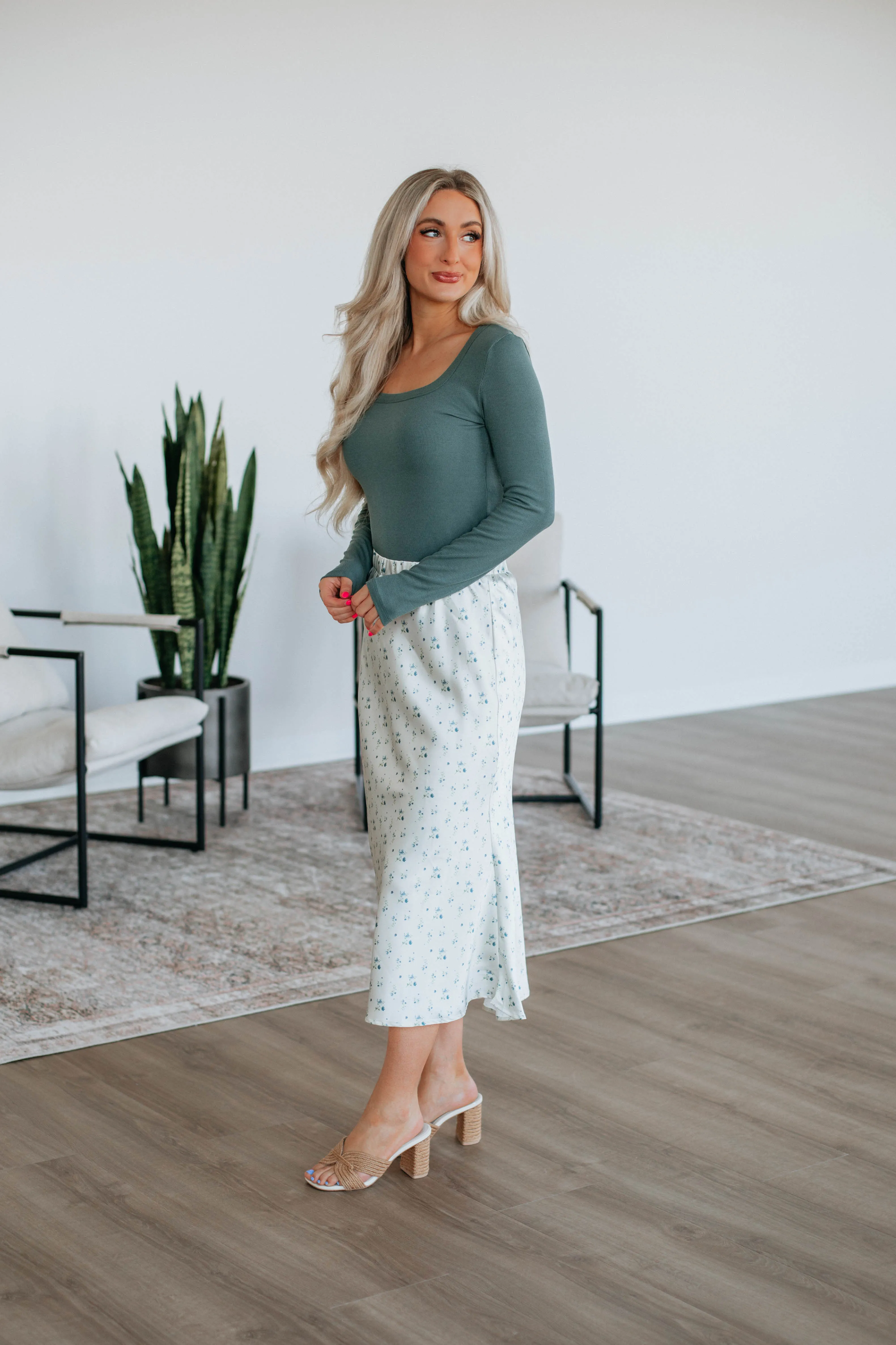 Denalia Floral Skirt sold by Wild Oak Boutique product image thumbnail 2