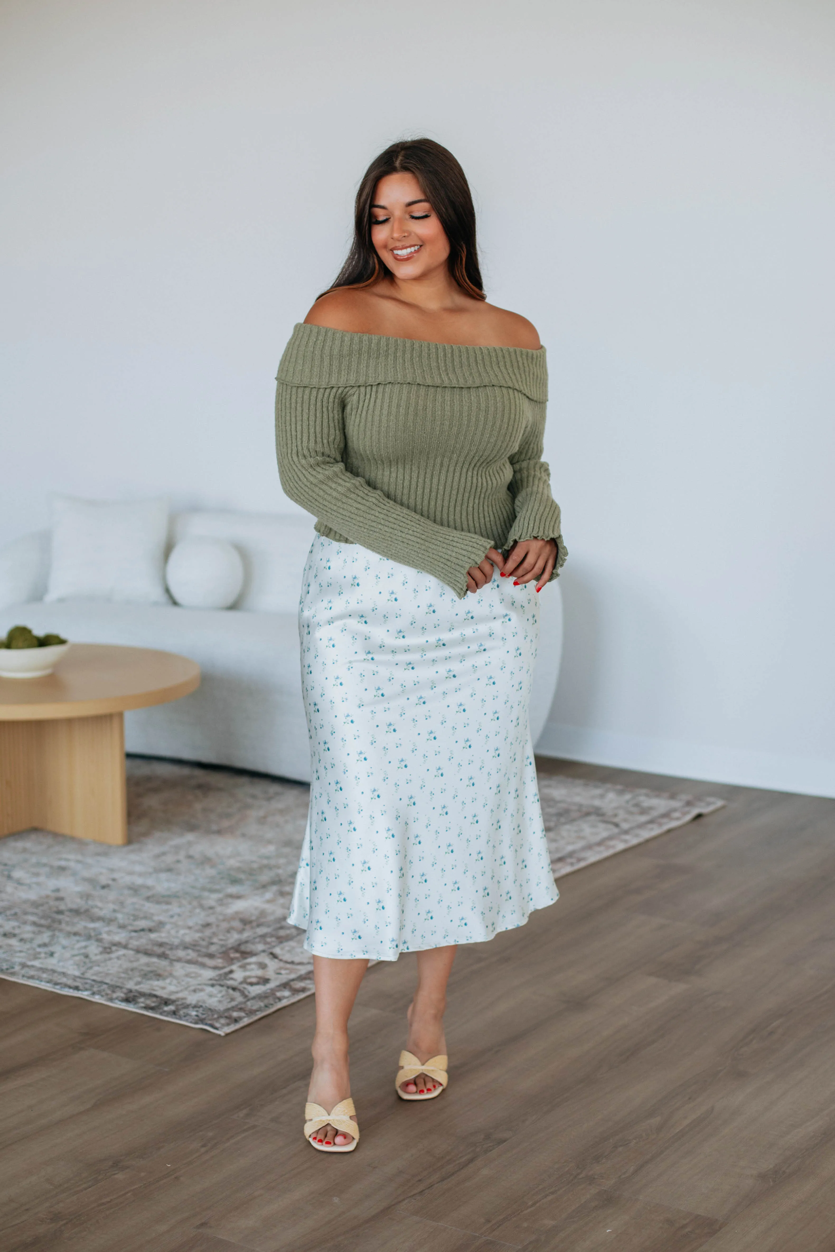 Denalia Floral Skirt sold by Wild Oak Boutique product image thumbnail 4