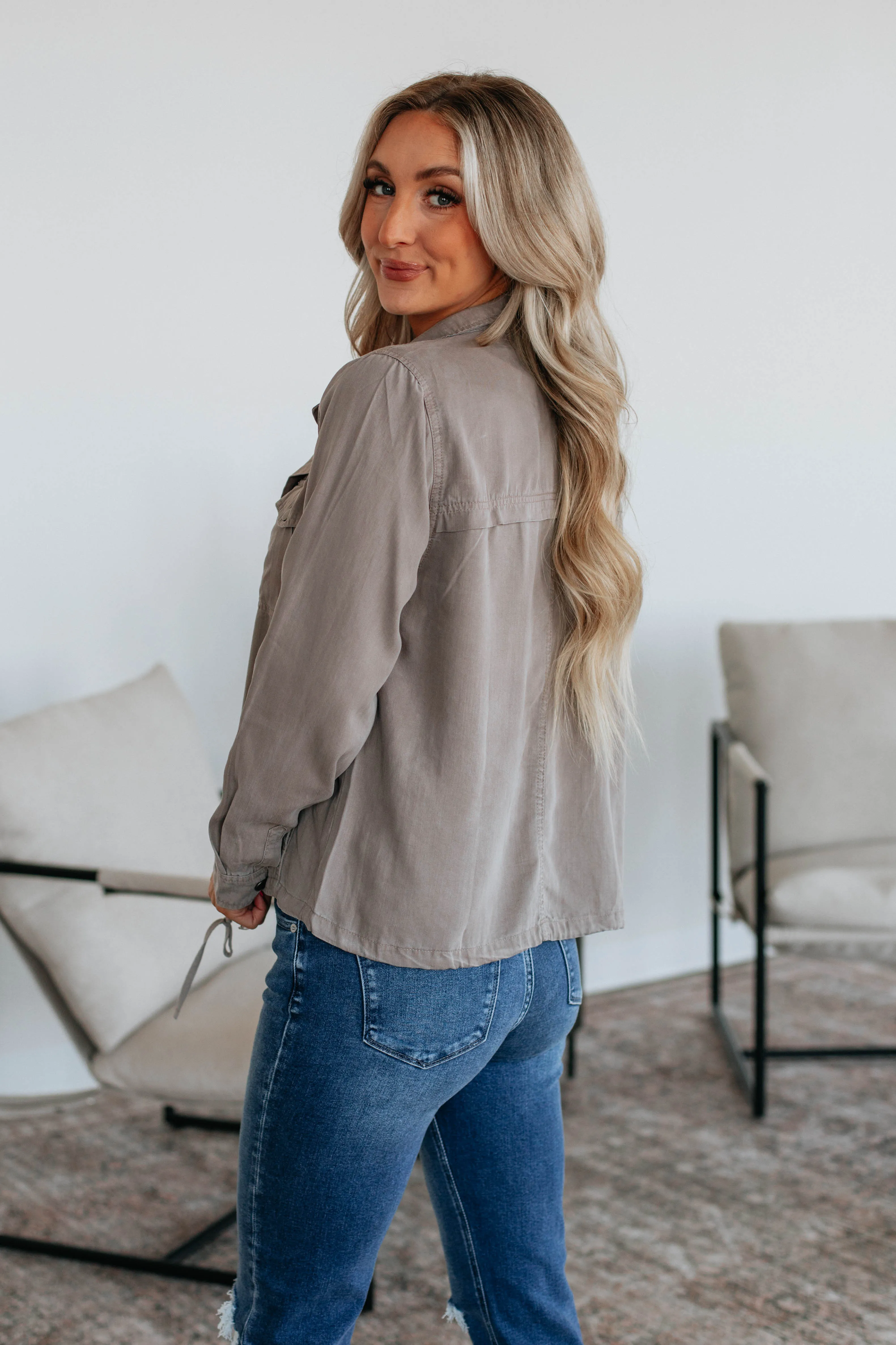 Finnegan Lightweight Jacket - Stone sold by Wild Oak Boutique product image thumbnail 5