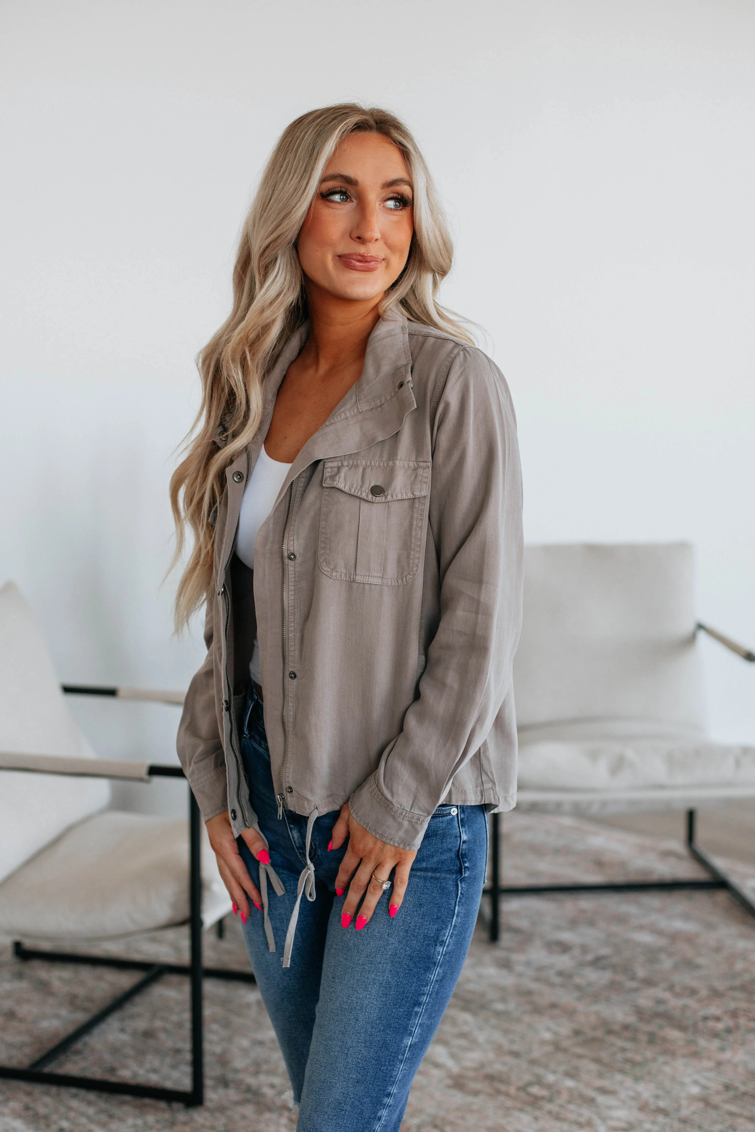 Finnegan Lightweight Jacket - Stone sold by Wild Oak Boutique product image thumbnail 3