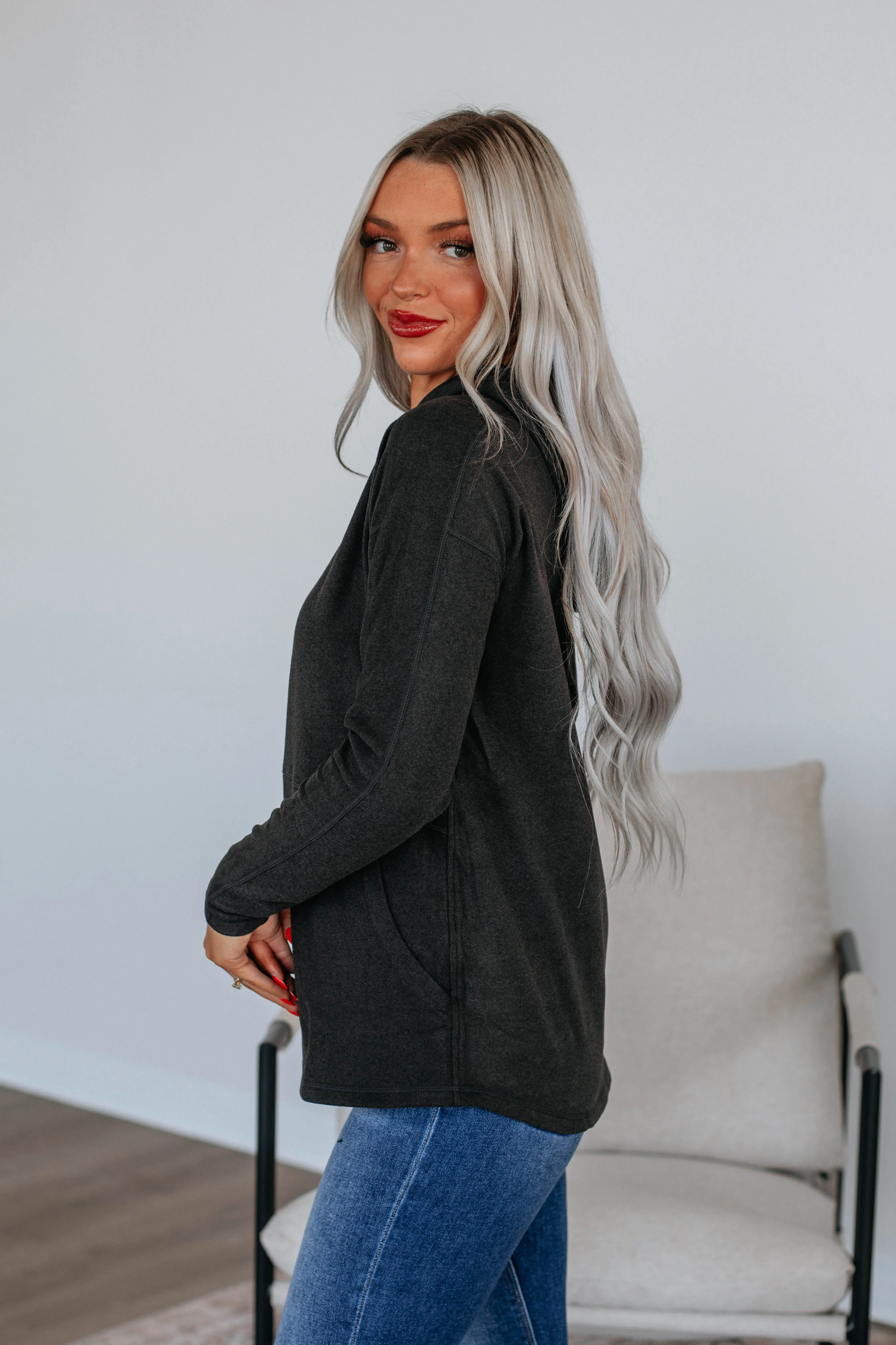 Miya Hoodie - Washed Black sold by Wild Oak Boutique product image thumbnail 2