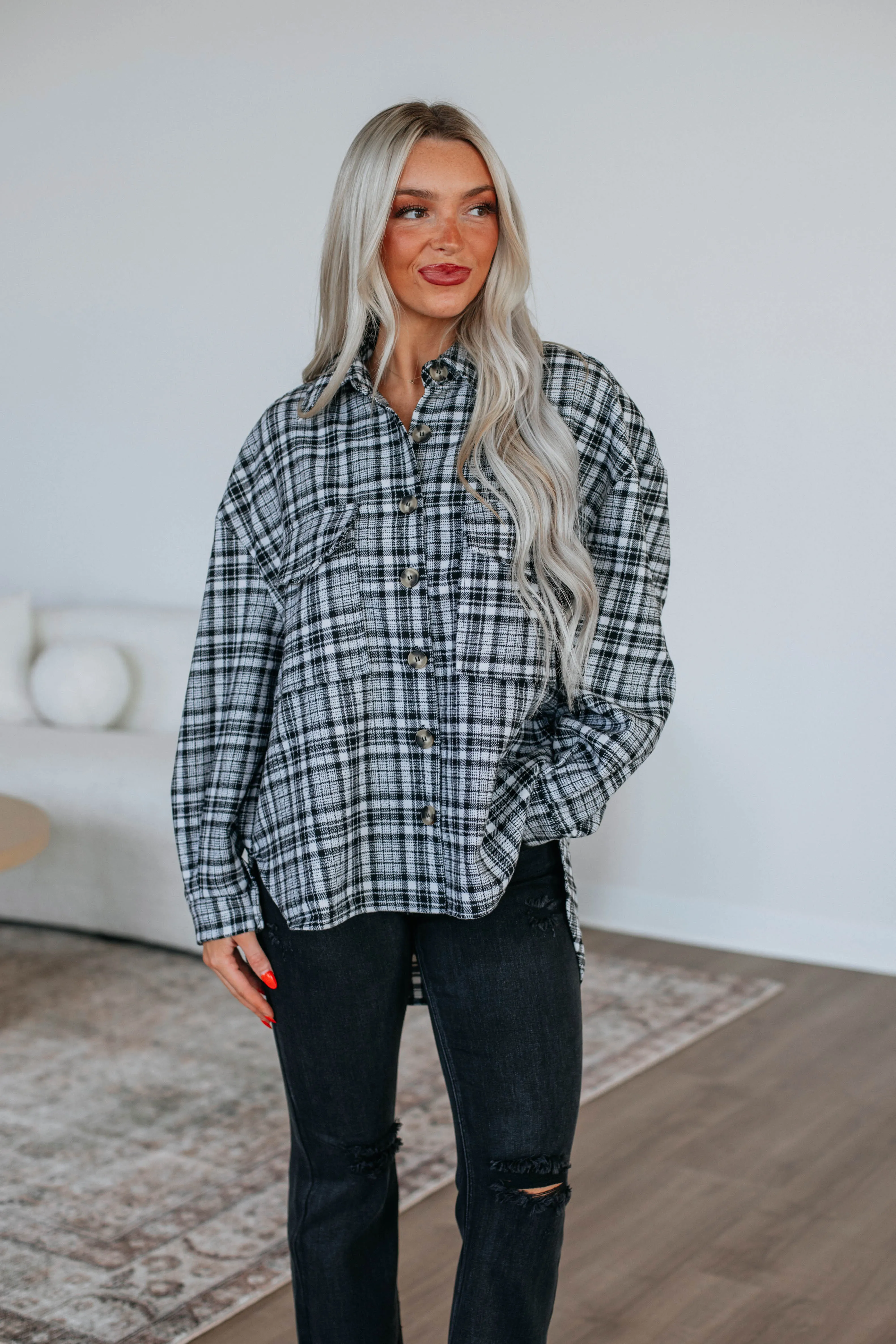Tommie Flannel Top sold by Wild Oak Boutique