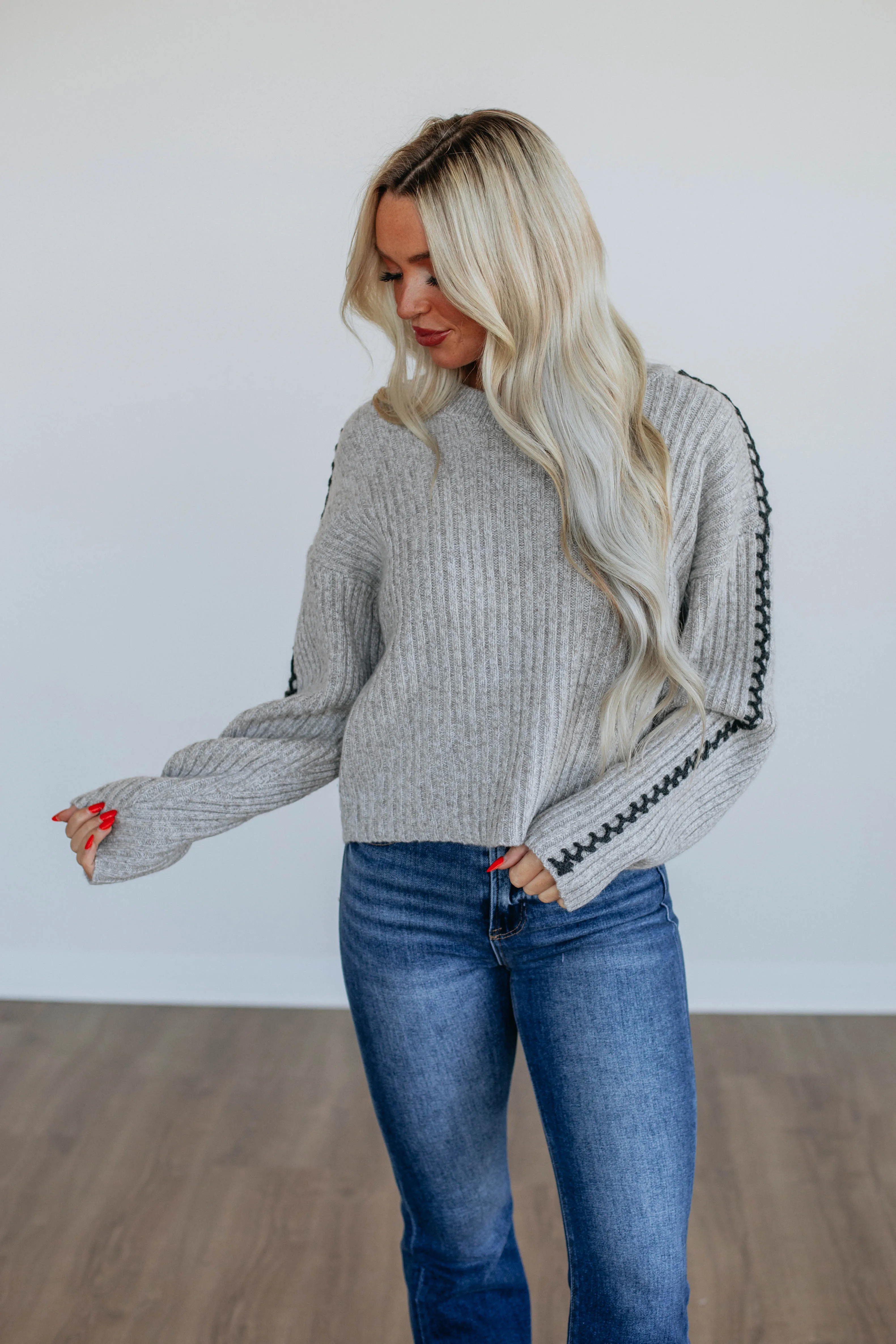Tawnee Knit Sweater sold by Wild Oak Boutique