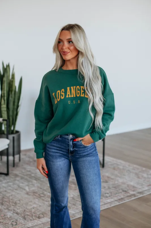 Los Angeles Crewneck sold by Wild Oak Boutique