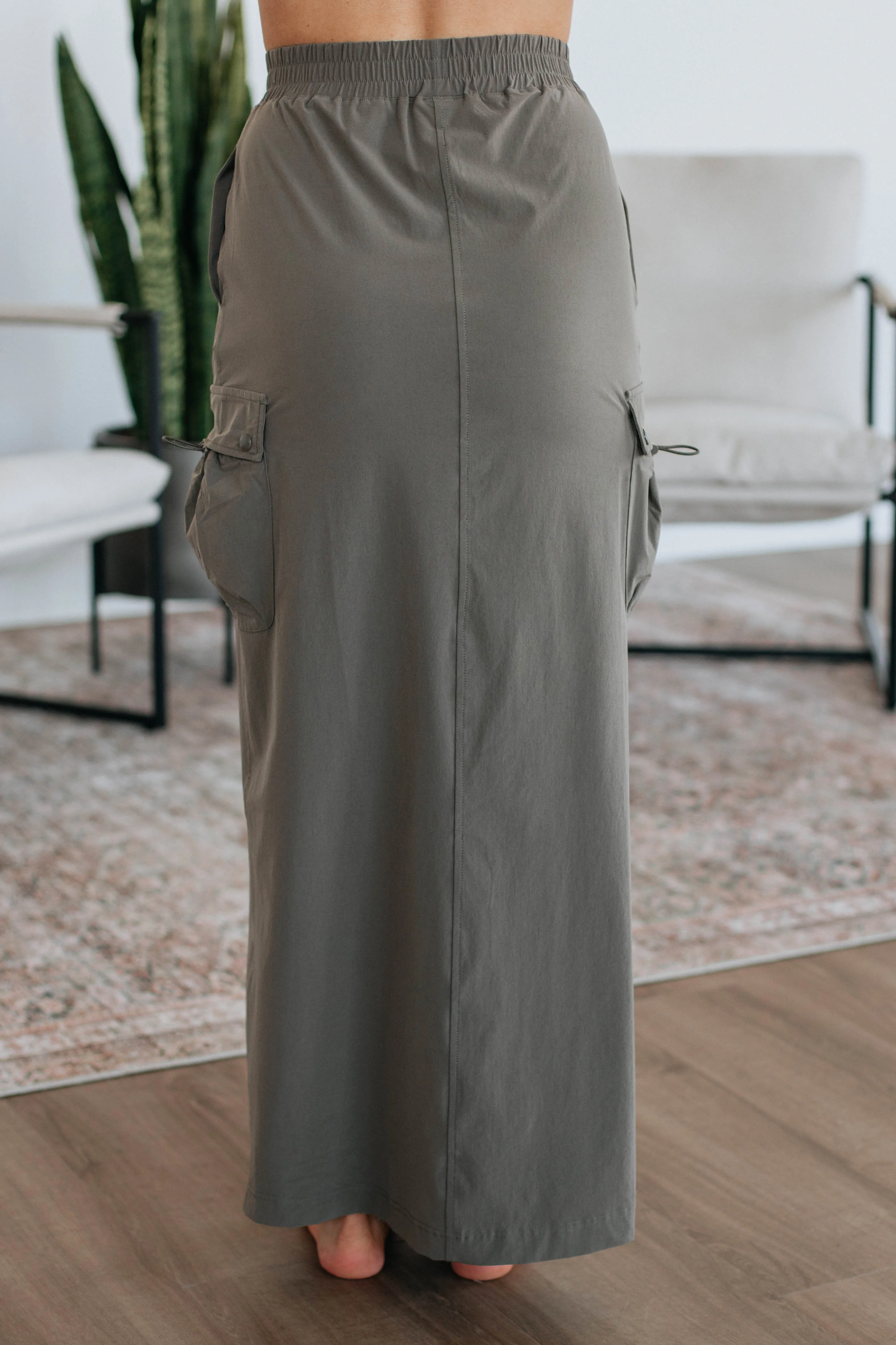 Rozen Cargo Skirt - Moss sold by Wild Oak Boutique product image thumbnail 5