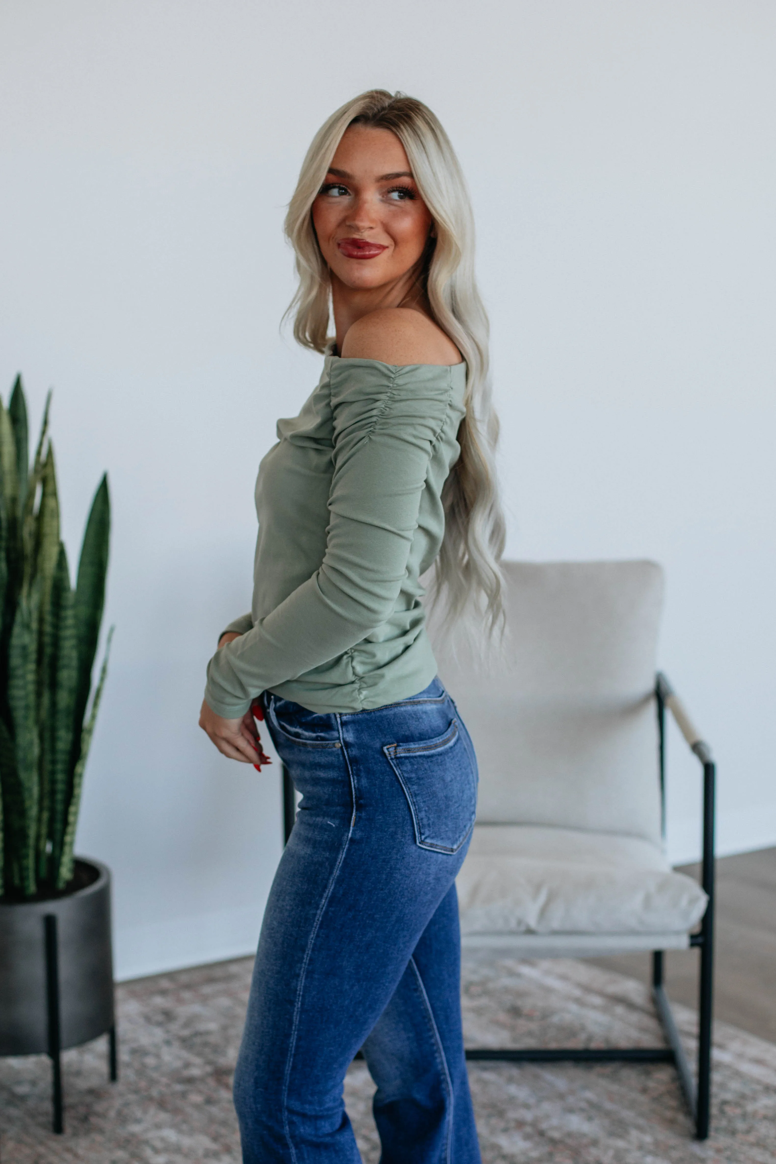 Zhoira Top - Sage sold by Wild Oak Boutique product image thumbnail 2