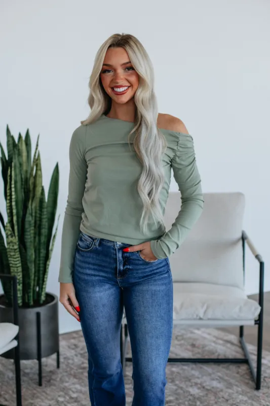 Zhoira Top - Sage sold by Wild Oak Boutique