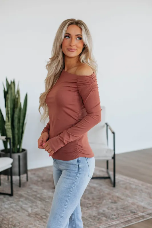 Zhoira Top - Clay sold by Wild Oak Boutique