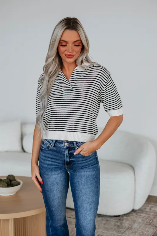 Tegan Striped Top sold by Wild Oak Boutique