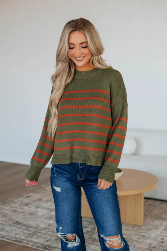 Kieran Striped Sweater sold by Wild Oak Boutique