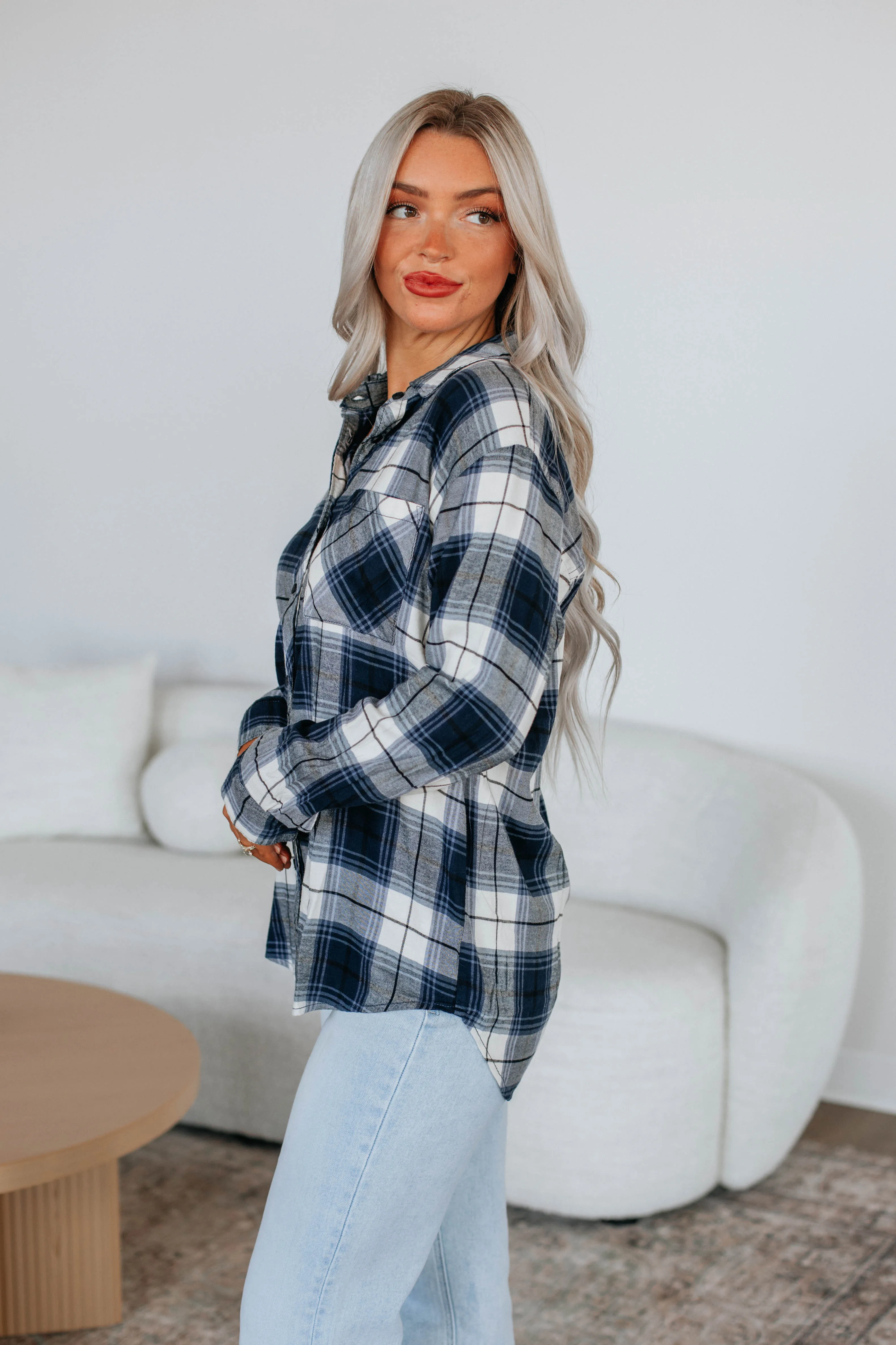 Kaiden Flannel Top sold by Wild Oak Boutique product image thumbnail 2