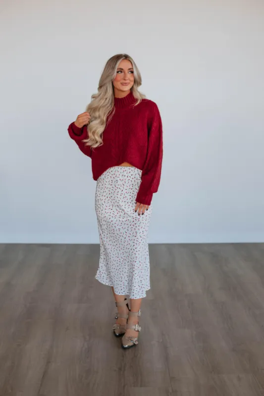 Avianna Floral Skirt sold by Wild Oak Boutique