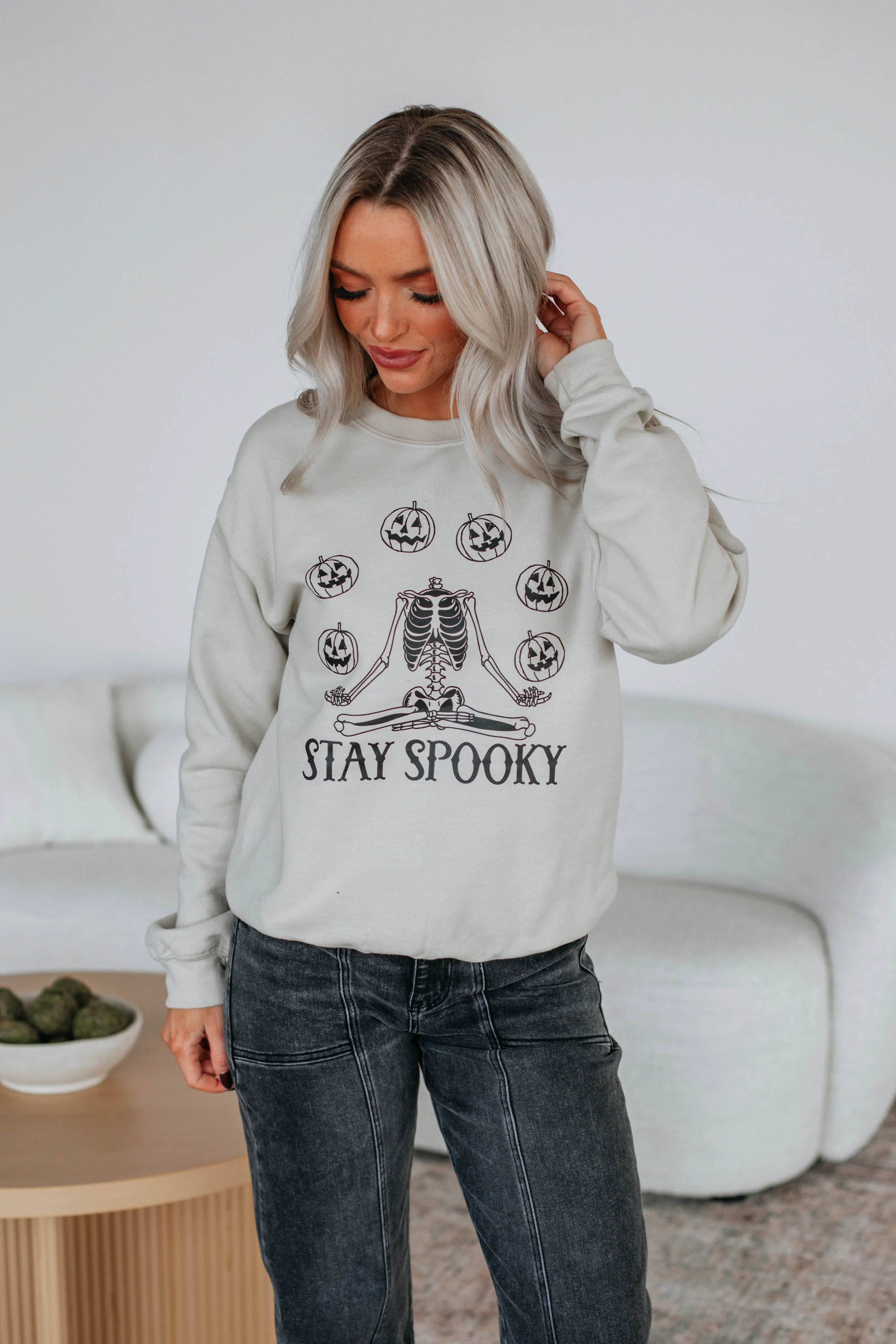 Stay Spooky Graphic Crewneck sold by Wild Oak Boutique product image thumbnail 3