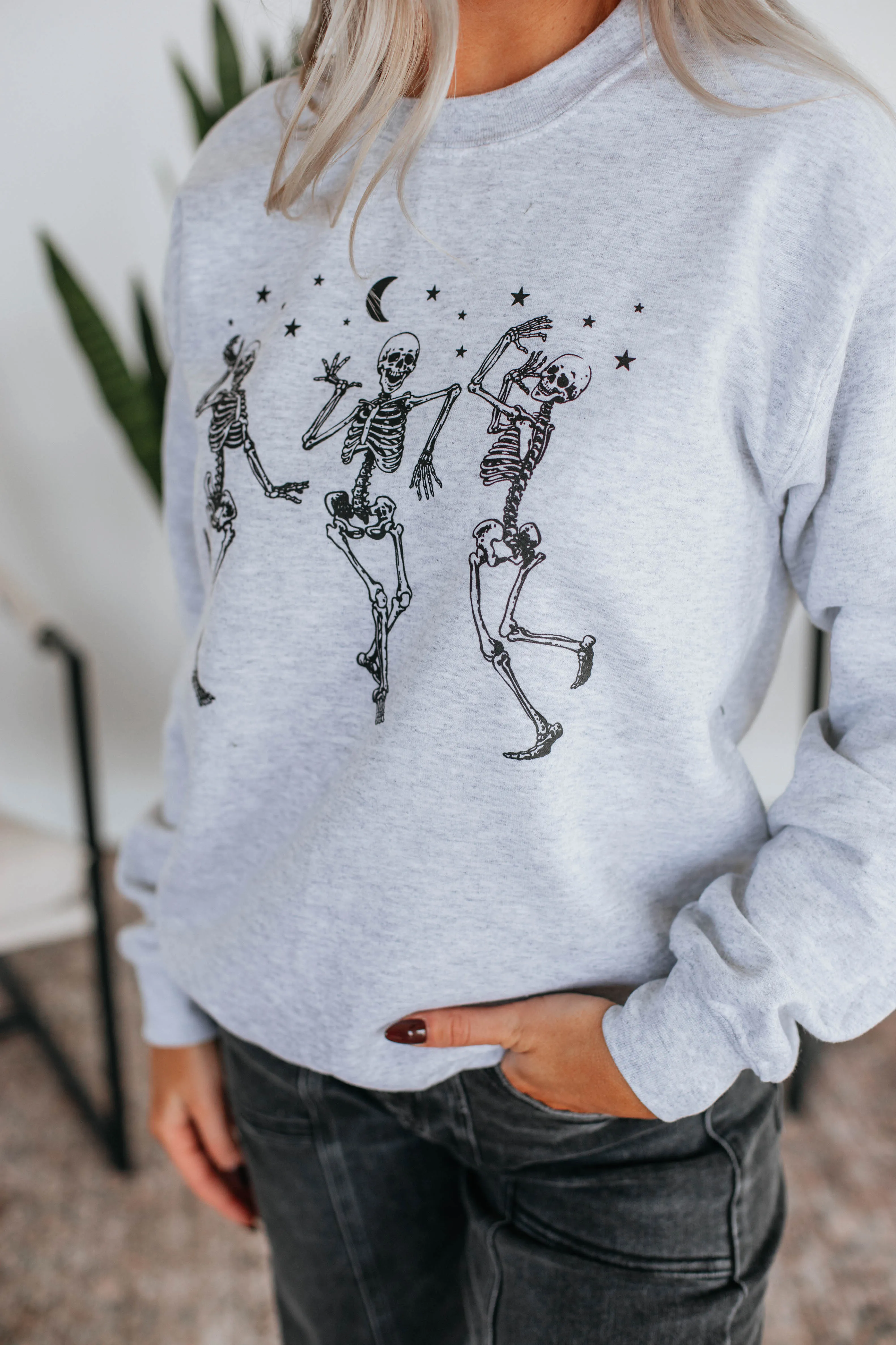 Bad To The Bone Graphic Crewneck sold by Wild Oak Boutique product image thumbnail 2