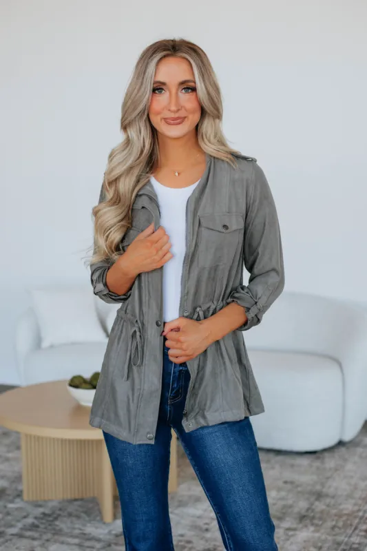 Talon Utility Jacket - Stone sold by Wild Oak Boutique