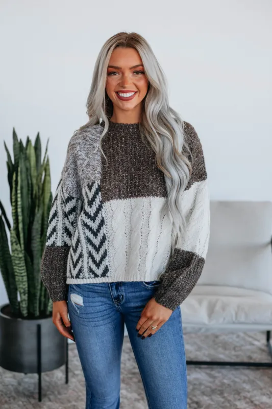 Jhenesis Colorblock Sweater made by Wild Oak Boutique