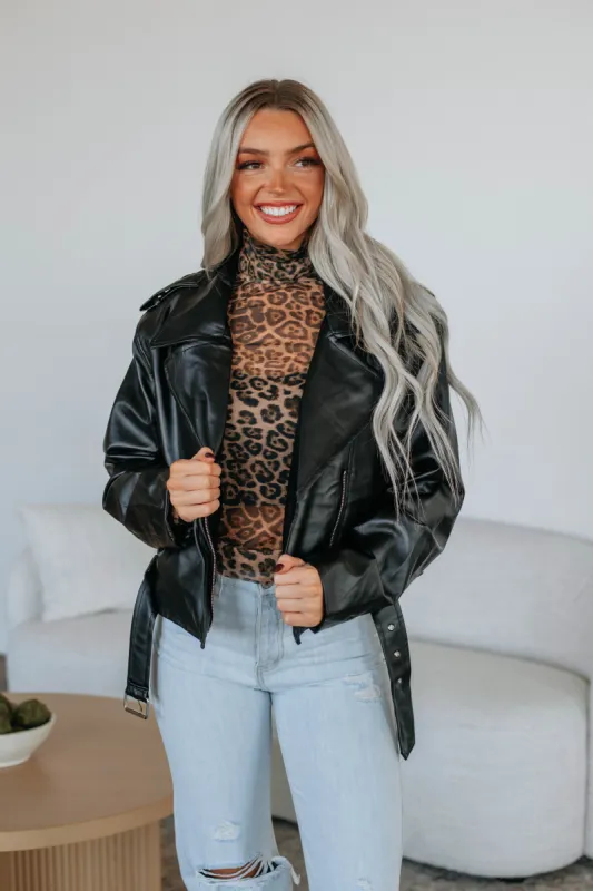 Hyland Leather Jacket - Black sold by Wild Oak Boutique