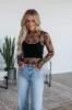 Asa Lace Top - Black sold by Wild Oak Boutique