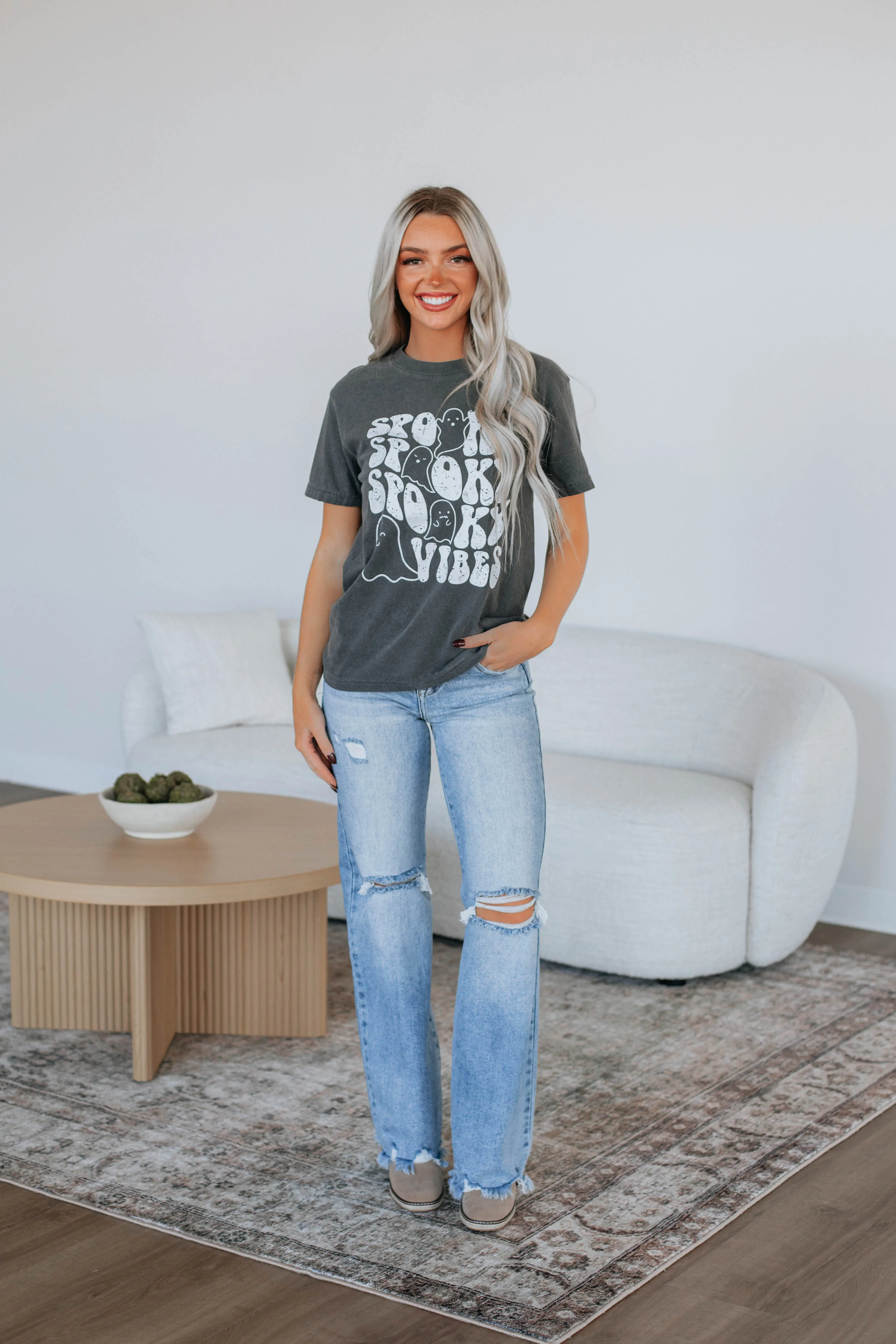 Spooky Vibes Graphic Tee sold by Wild Oak Boutique product image thumbnail 2