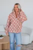 Kala Sherpa Jacket - Mauve sold by Wild Oak Boutique