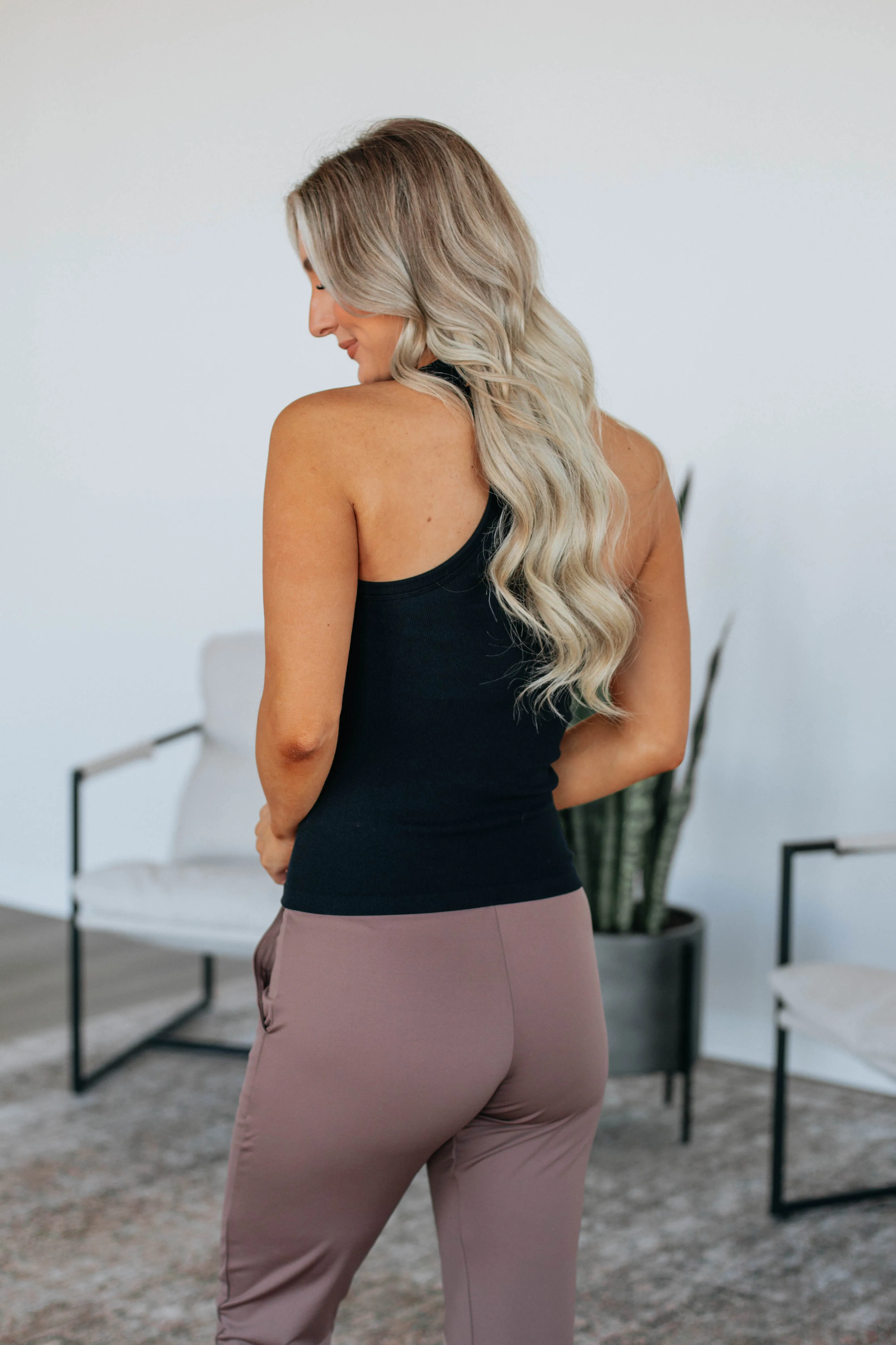 Maude Ribbed Tank - Black sold by Wild Oak Boutique product image thumbnail 5