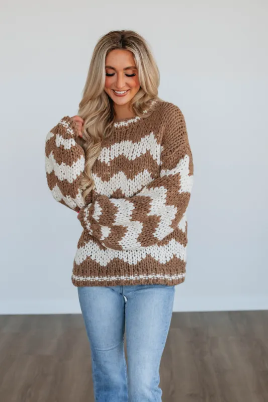Daina Oversized Sweater - Camel sold by Wild Oak Boutique