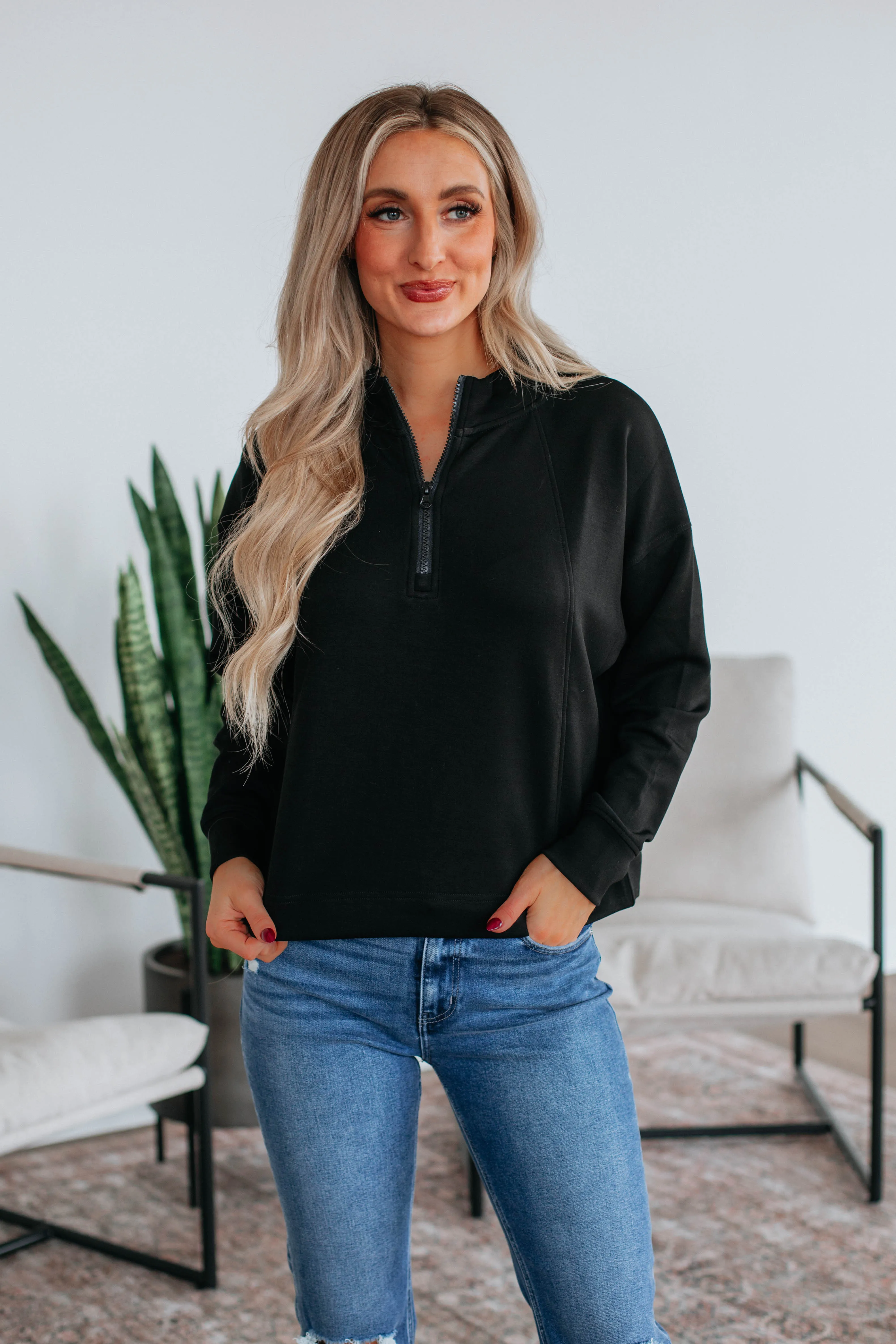 Rosanna Lounge Pullover - Black sold by Wild Oak Boutique product image thumbnail 5