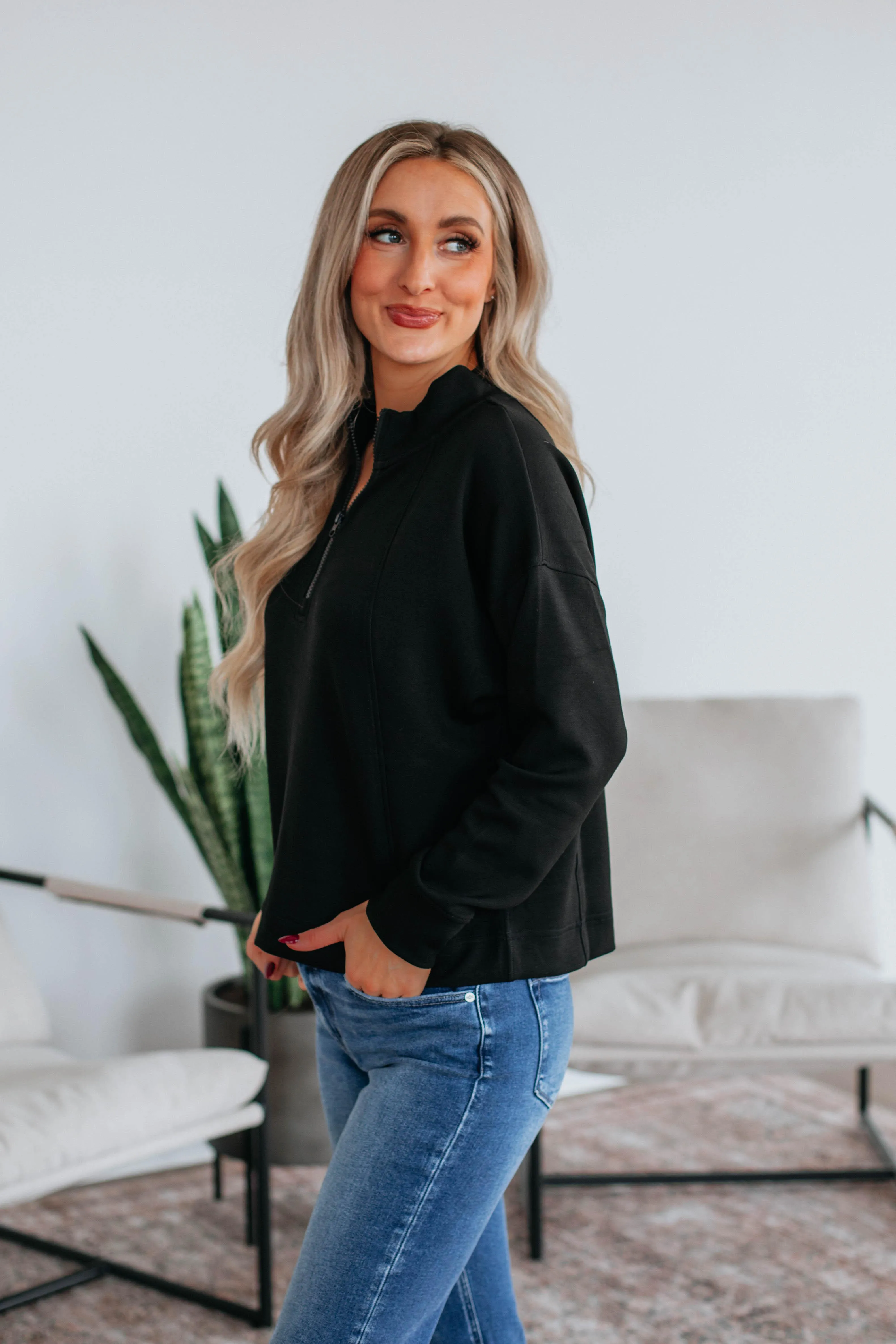 Rosanna Lounge Pullover - Black sold by Wild Oak Boutique product image thumbnail 2