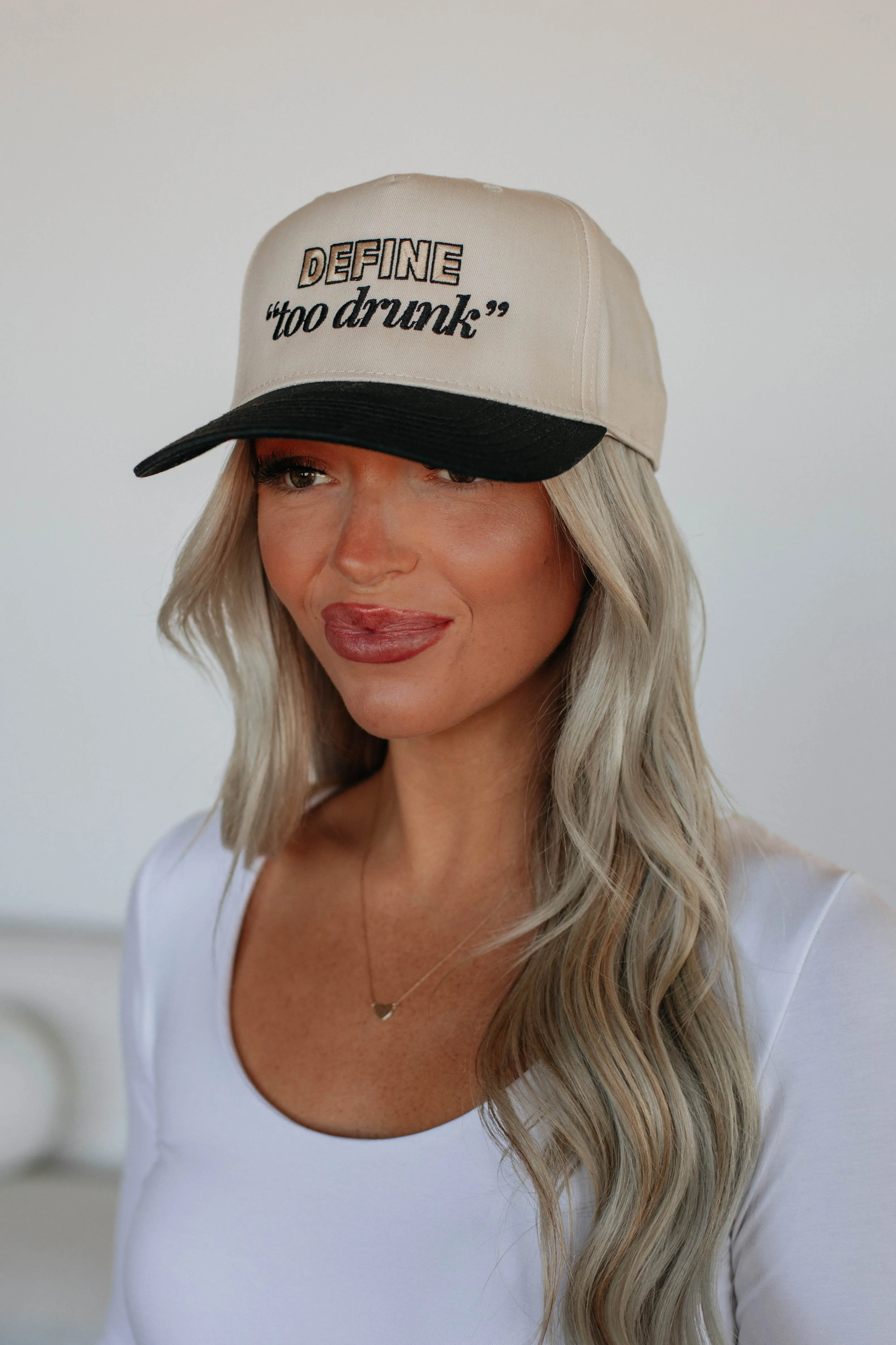 Define "Too Drunk" Trucker Hat sold by Wild Oak Boutique product image thumbnail 2