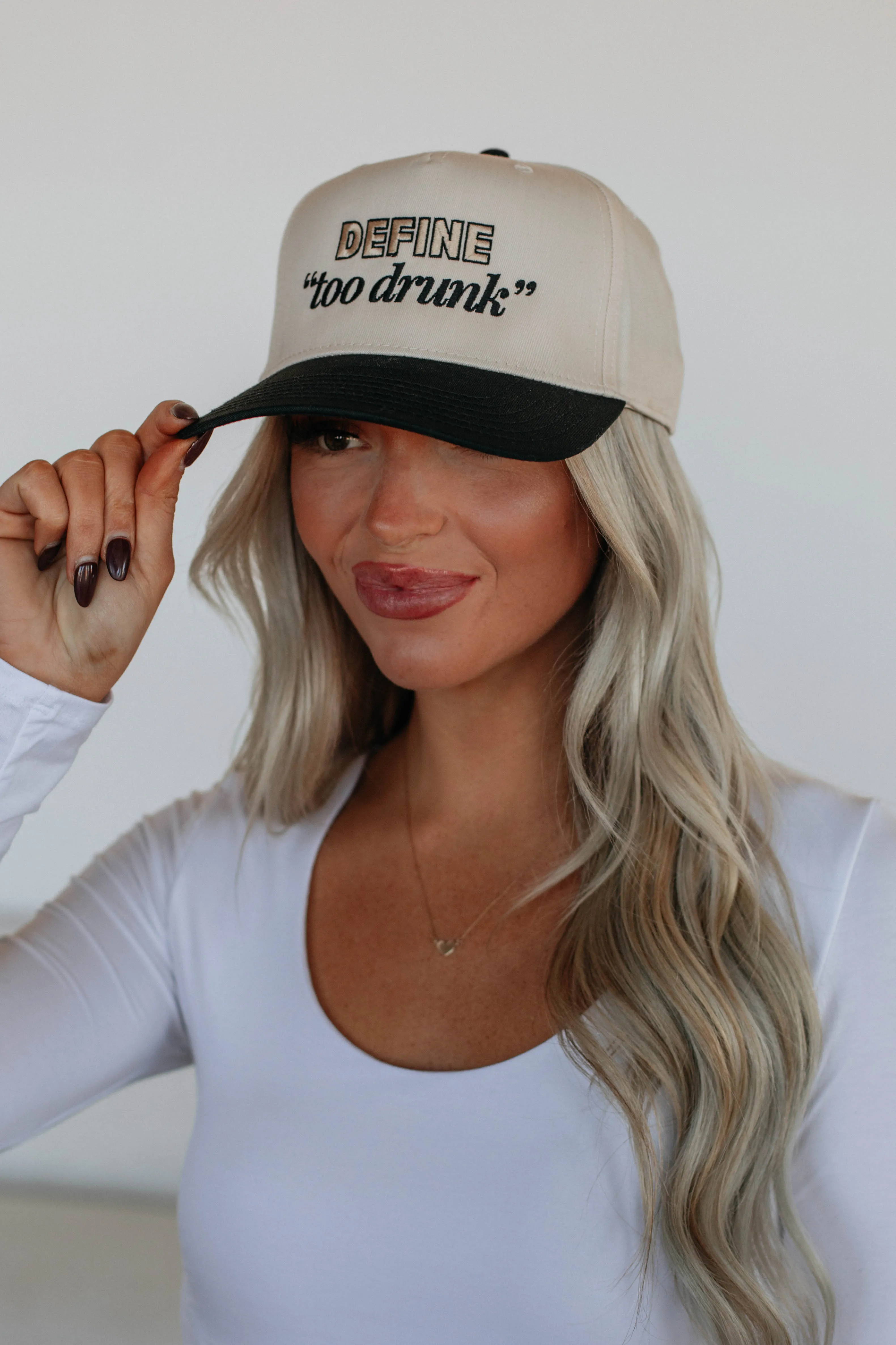 Define "Too Drunk" Trucker Hat sold by Wild Oak Boutique product image thumbnail 3