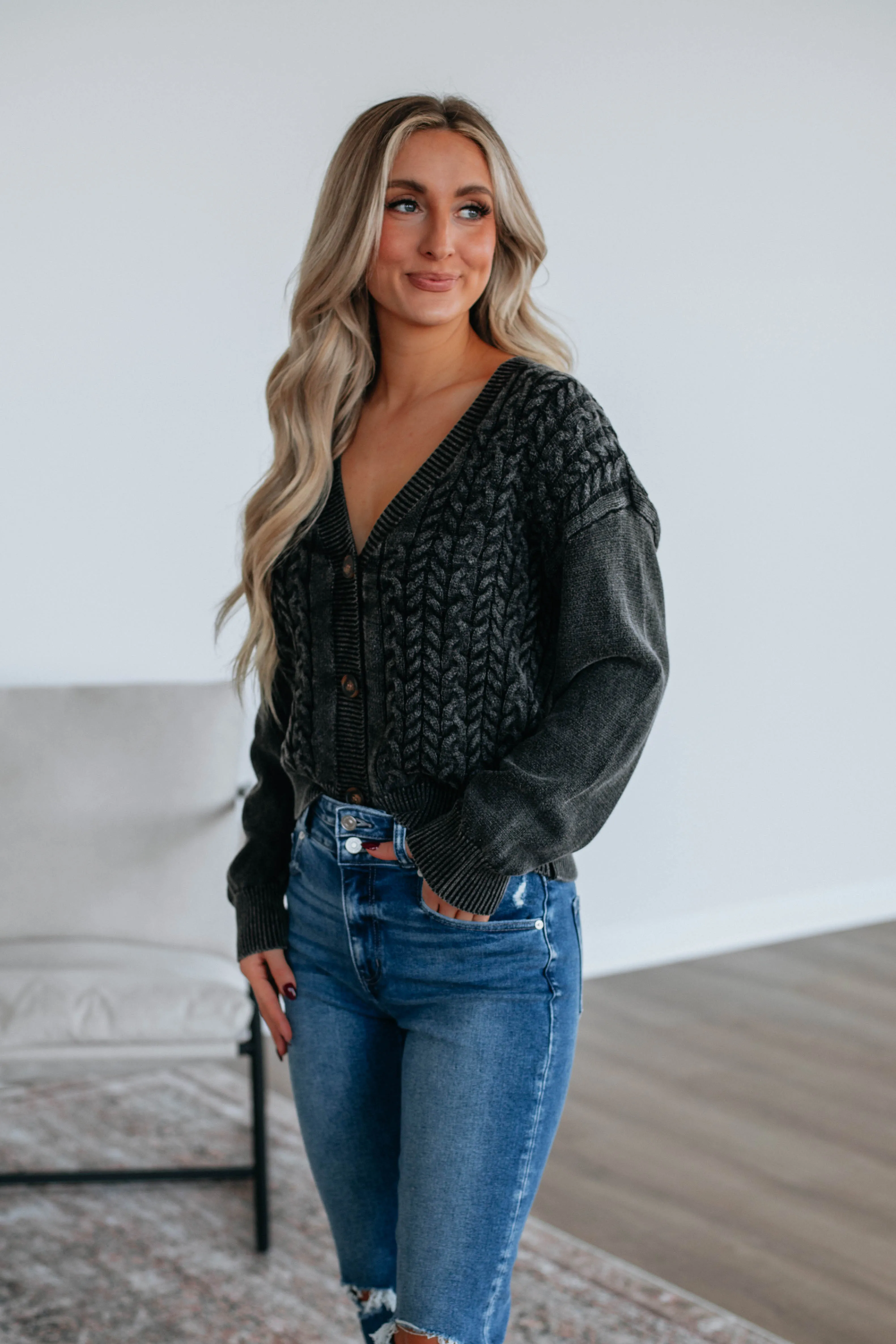 Naylah Knit Cardigan sold by Wild Oak Boutique product image thumbnail 5