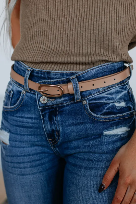 Kaela Belt - Taupe sold by Wild Oak Boutique