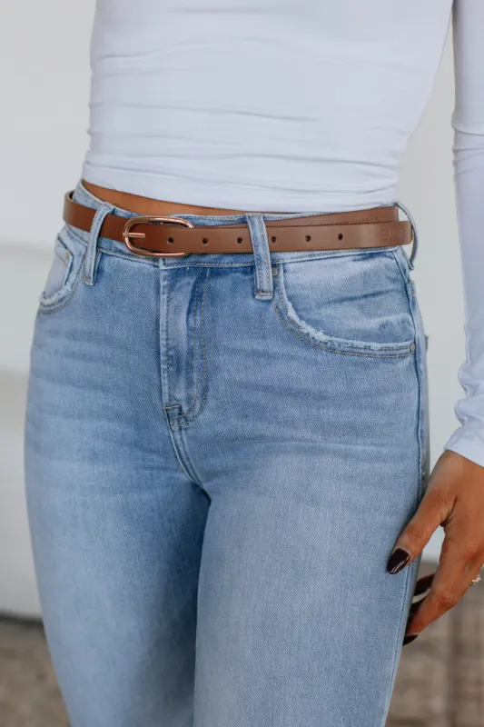 Kaela Belt - Chocolate sold by Wild Oak Boutique