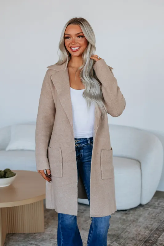 Loghin Knit Coatigan sold by Wild Oak Boutique