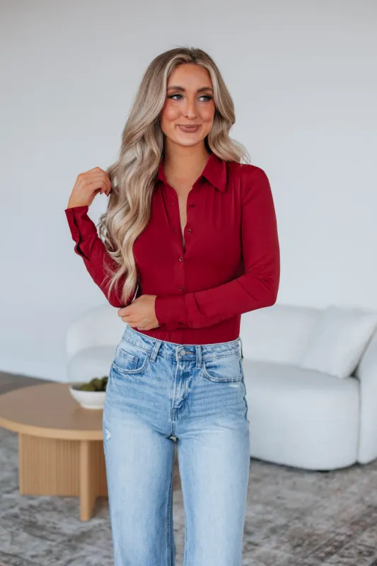Yvonne Bodysuit - Scarlet made by Olivaceous