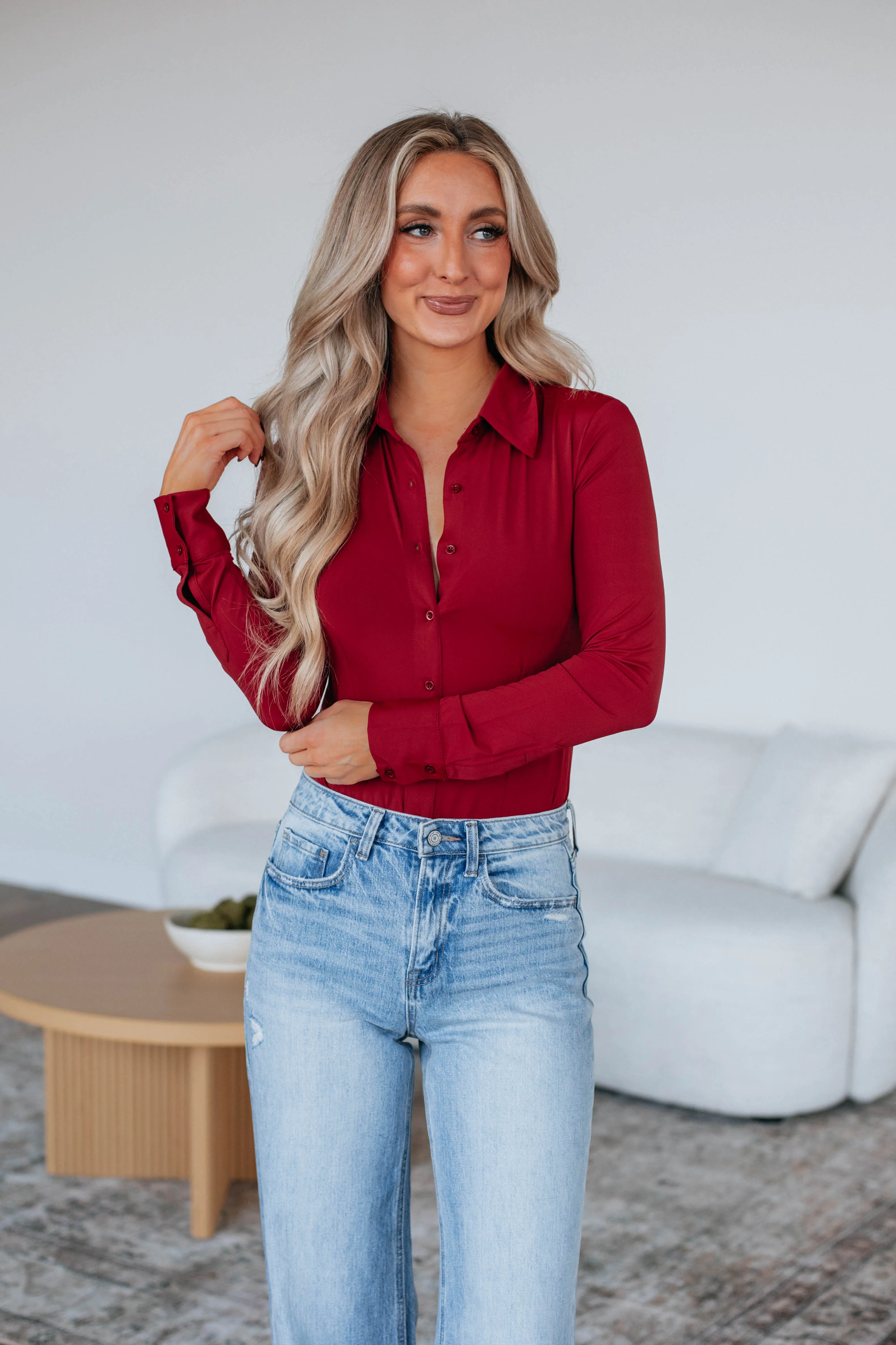 Yvonne Bodysuit - Scarlet sold by Wild Oak Boutique