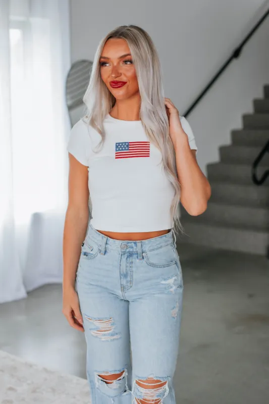 Little Miss Independent Tee - Ivory sold by Wild Oak Boutique