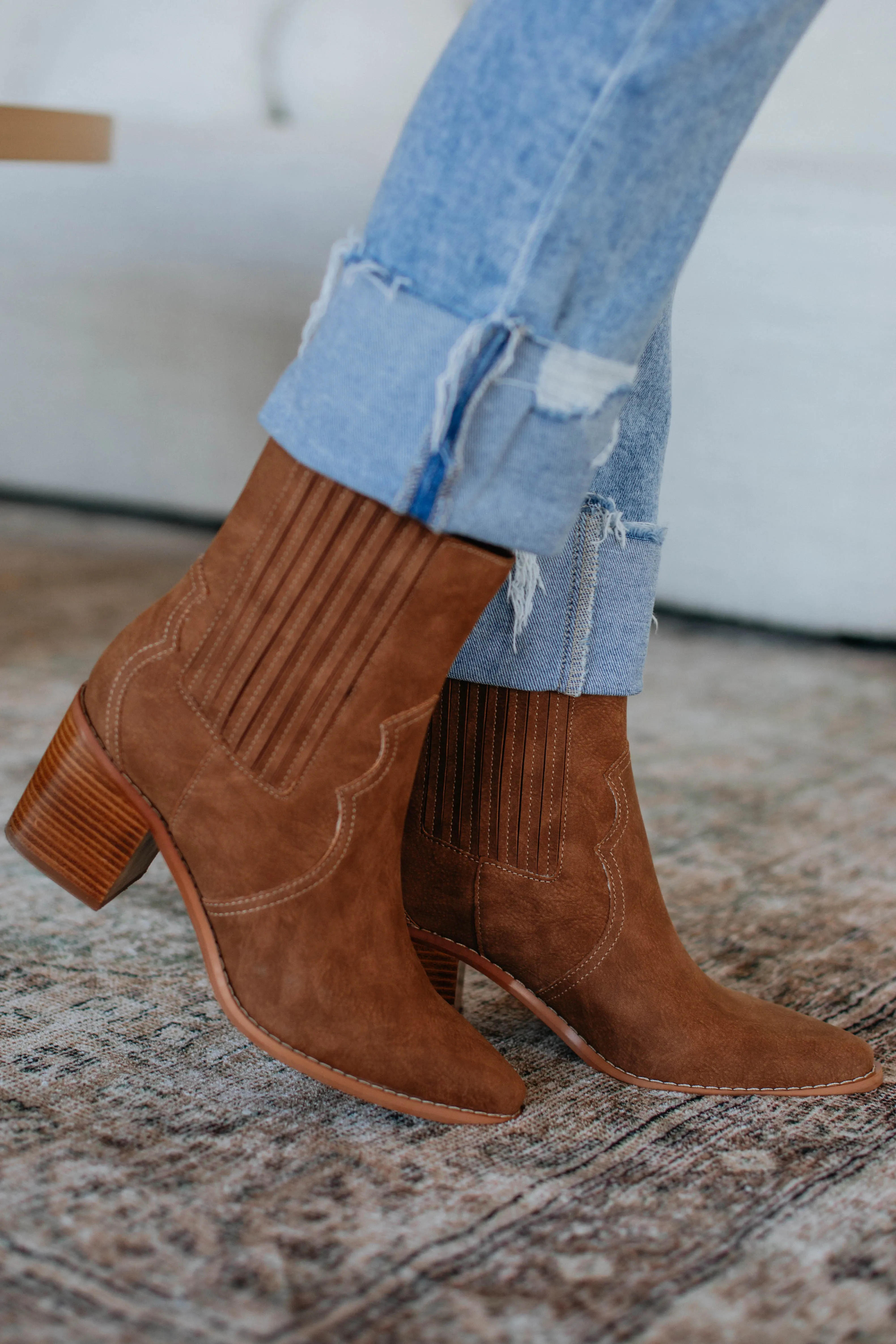 On My Best Behavior Boots - Chestnut sold by Wild Oak Boutique product image thumbnail 2
