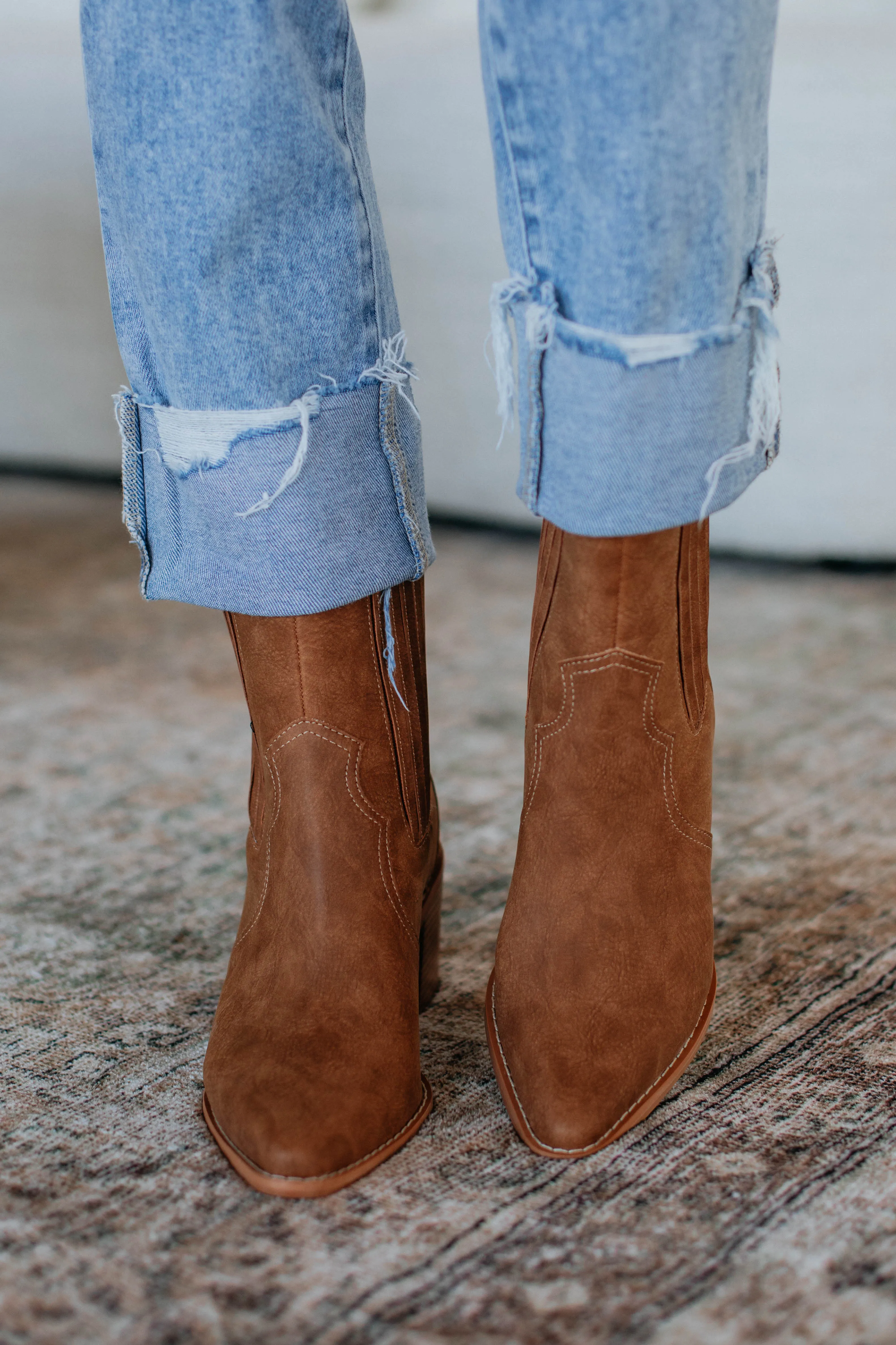 On My Best Behavior Boots - Chestnut sold by Wild Oak Boutique product image thumbnail 3