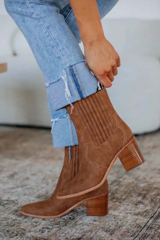 On My Best Behavior Boots - Chestnut made by Wild Oak Boutique