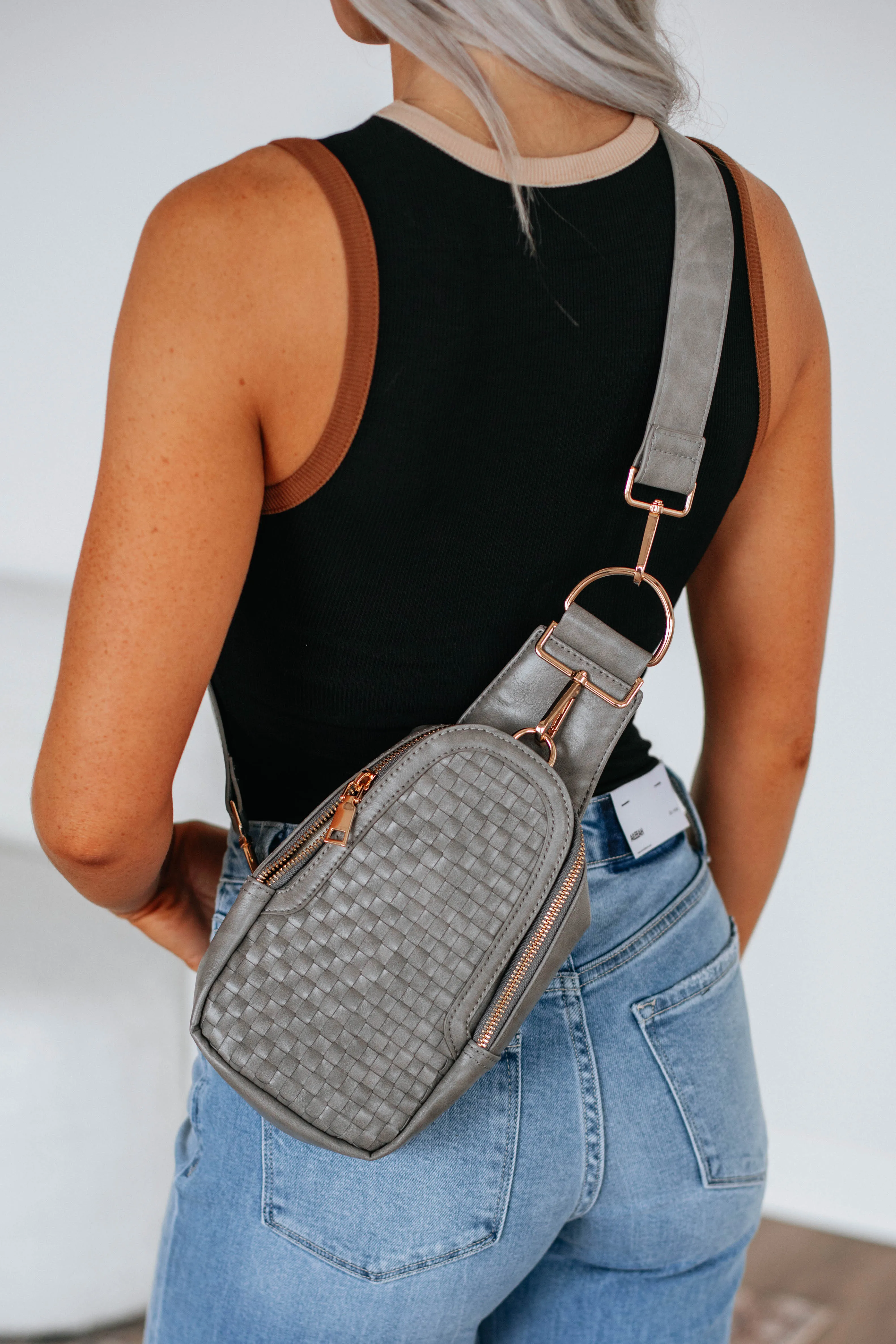 Mattie Crossbody Bag - Stone sold by Wild Oak Boutique