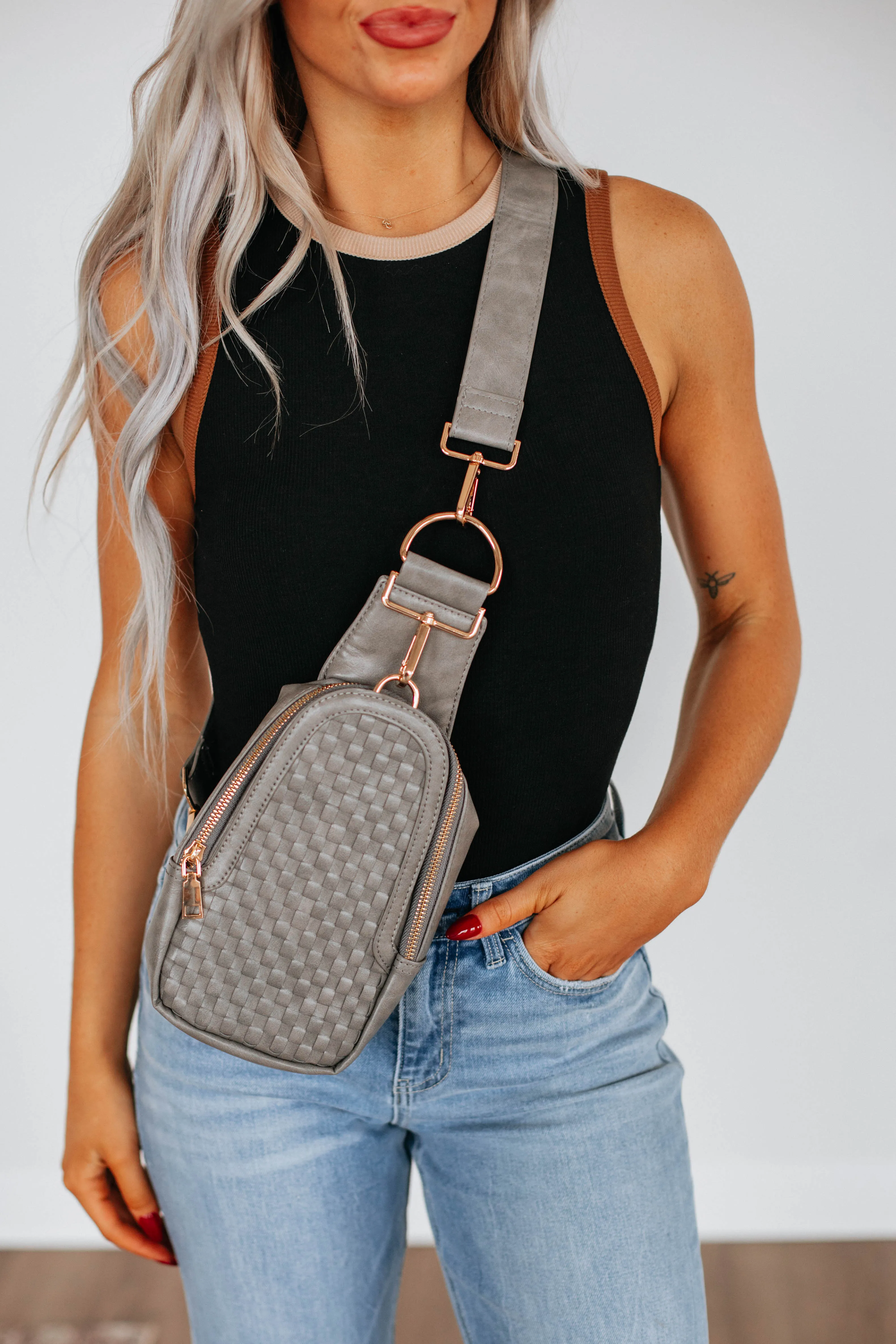 Mattie Crossbody Bag - Stone sold by Wild Oak Boutique product image thumbnail 4