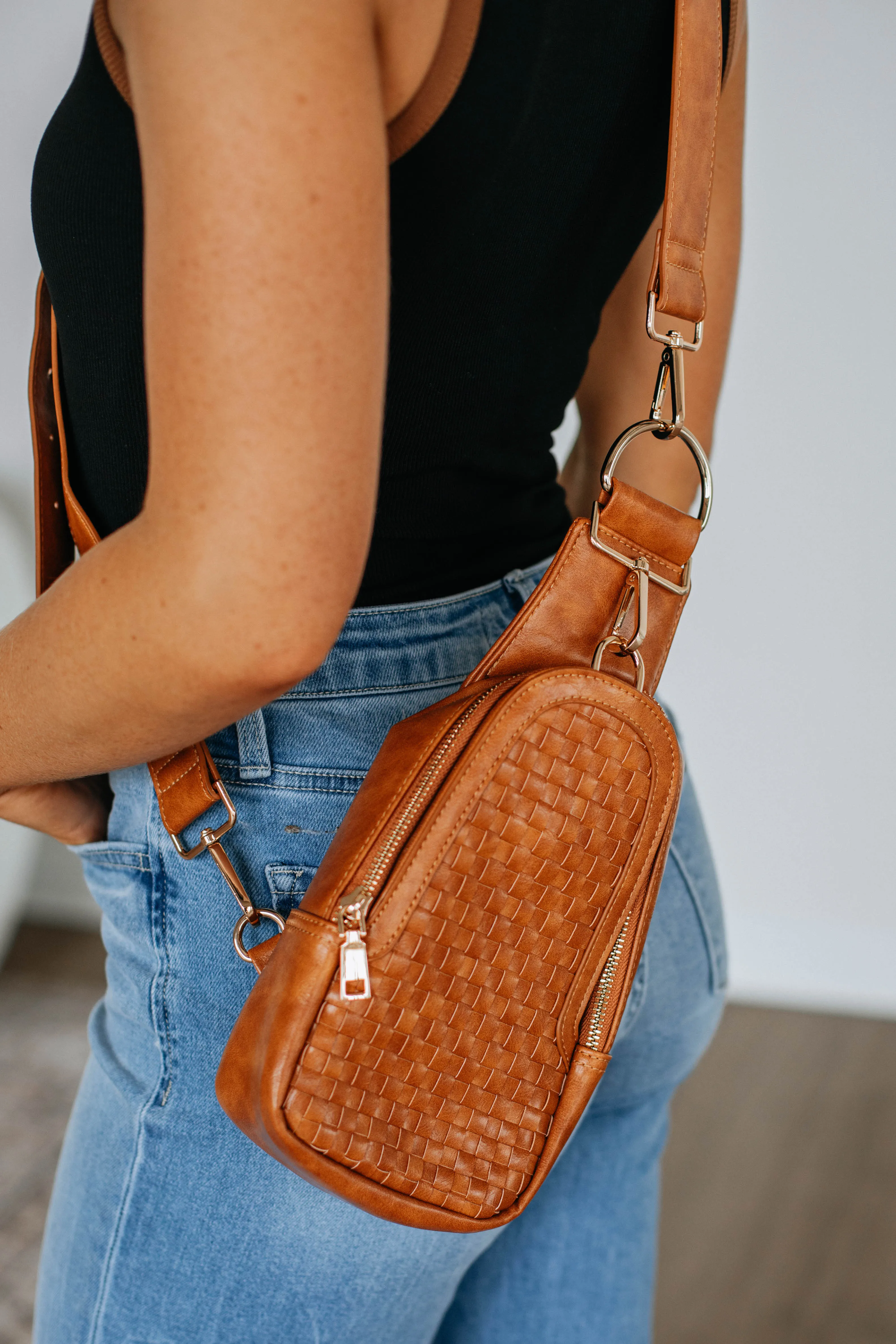 Mattie Crossbody Bag - Cognac sold by Wild Oak Boutique product image thumbnail 2