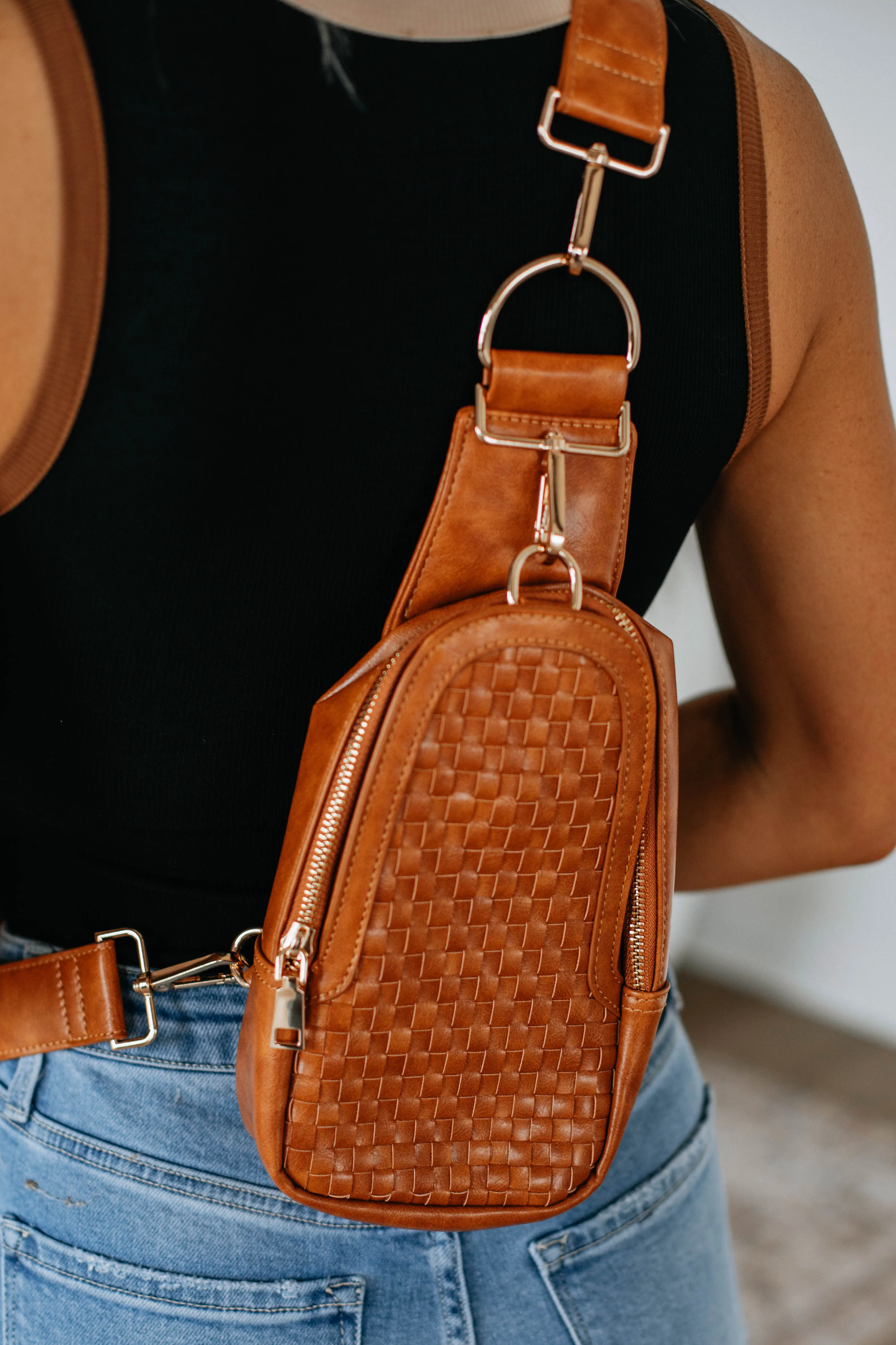 Mattie Crossbody Bag - Cognac sold by Wild Oak Boutique product image thumbnail 4