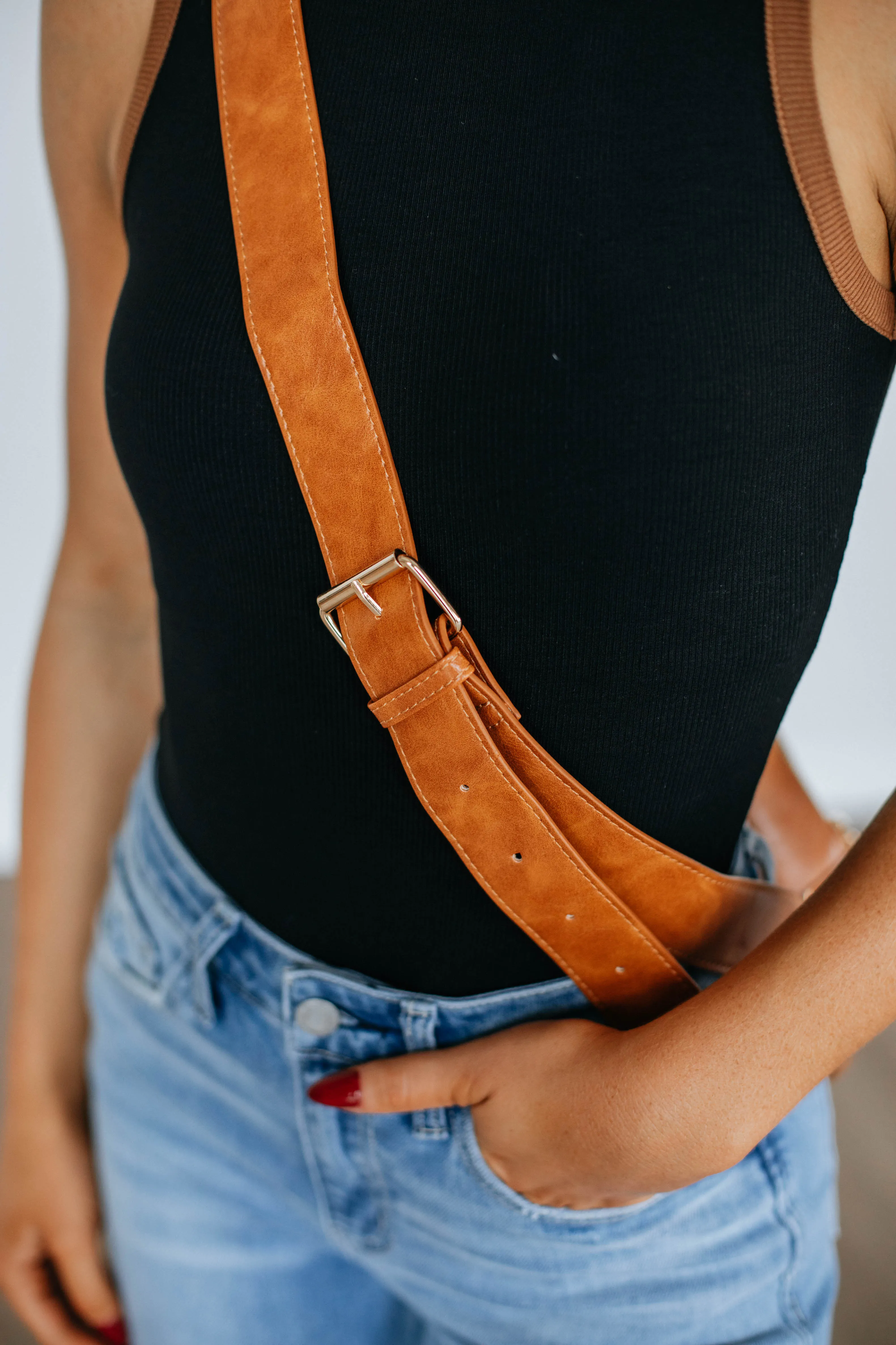 Mattie Crossbody Bag - Cognac sold by Wild Oak Boutique product image thumbnail 3