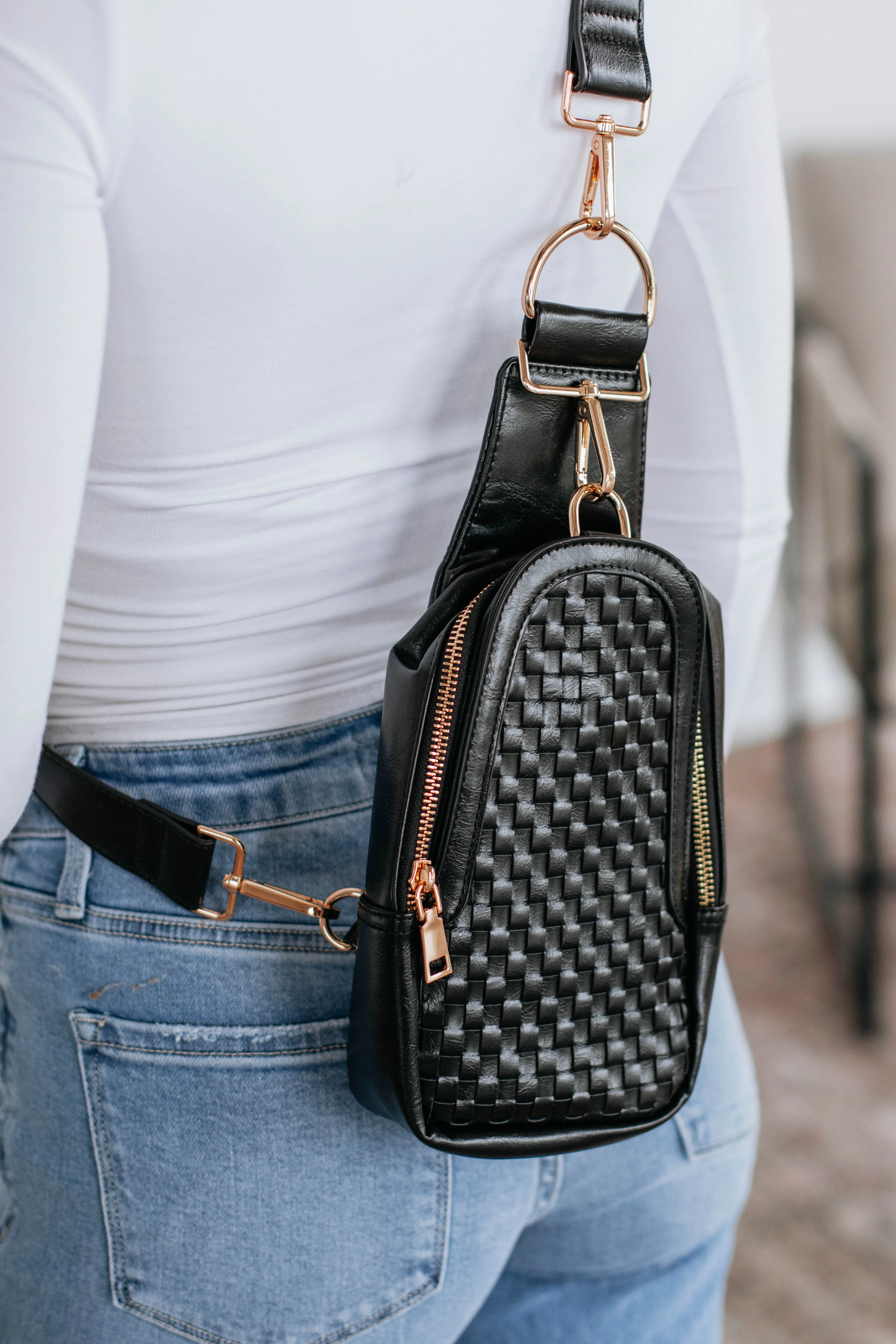 Mattie Crossbody Bag - Black sold by Wild Oak Boutique