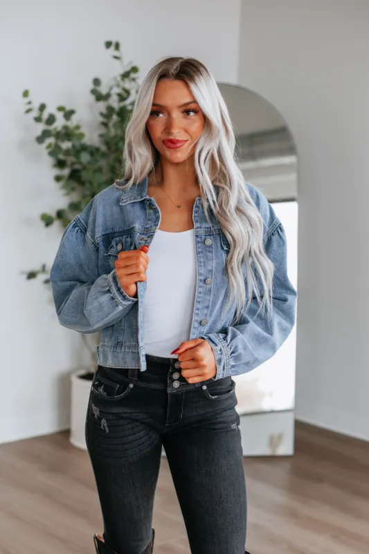 Delonnie Denim Jacket sold by Wild Oak Boutique