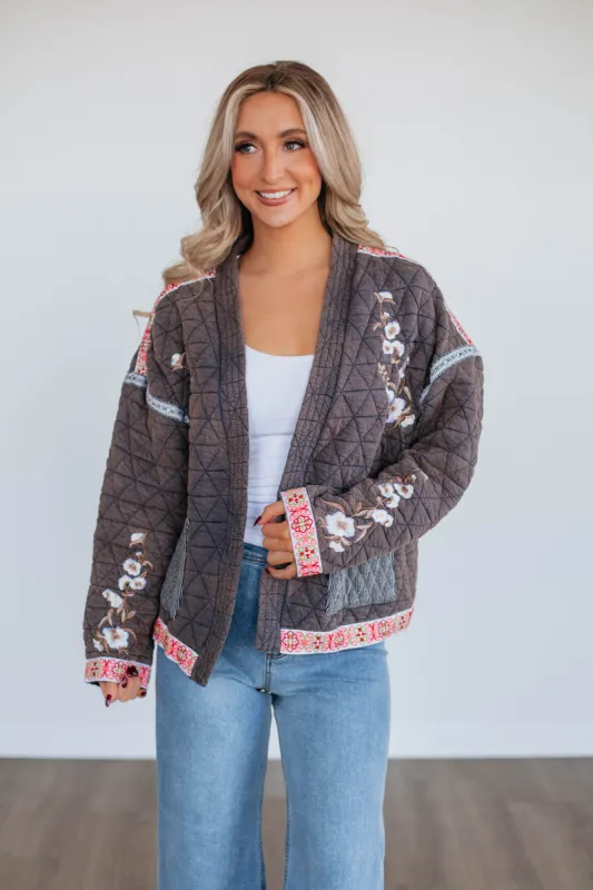 Jovita Quilted Jacket sold by Wild Oak Boutique