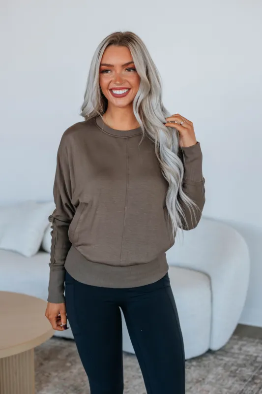 Stefani Dolman Top - Java sold by Wild Oak Boutique